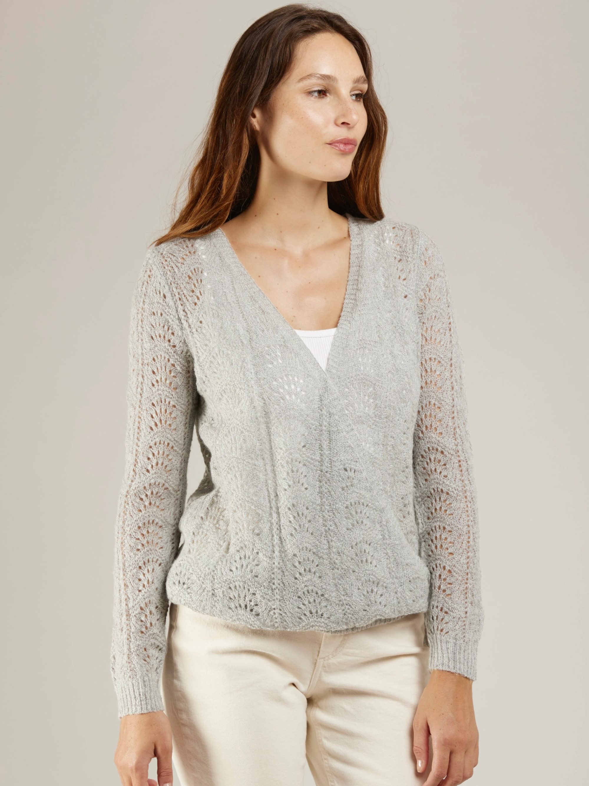 ANNIS Fashion & Accessoires Wickelstrickjacke "FINJA" günstig online kaufen