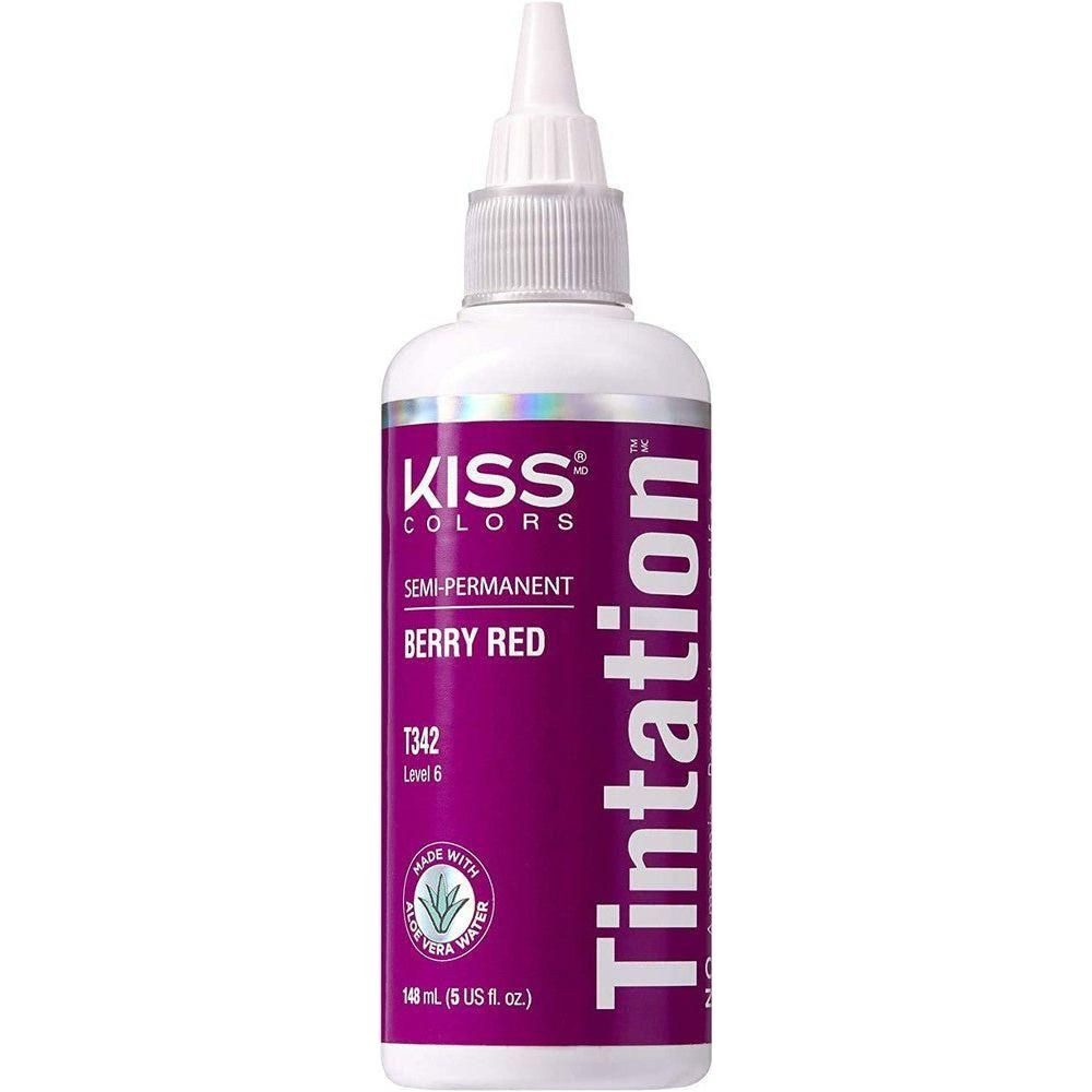 Kiss Haarmaske Kiss Tintation Semi Perm Color 148ml - Berry Red T342