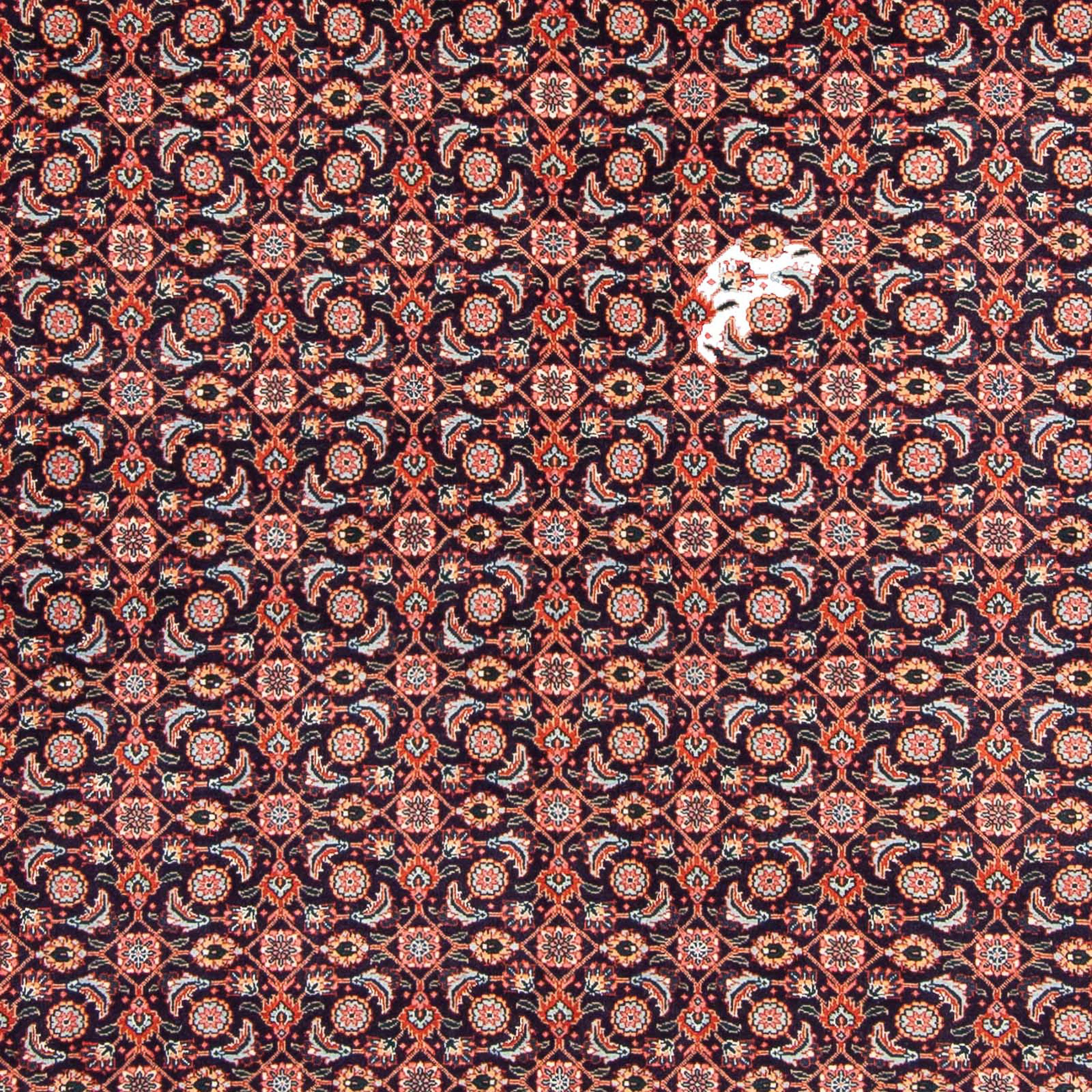 Täbriz Handgeknüpft, Höhe: mm, rechteckig, x morgenland, cm mit - Einzelstück - Wohnzimmer, Zertifikat Perser - Orientteppich dunkelblau, 202 10 295