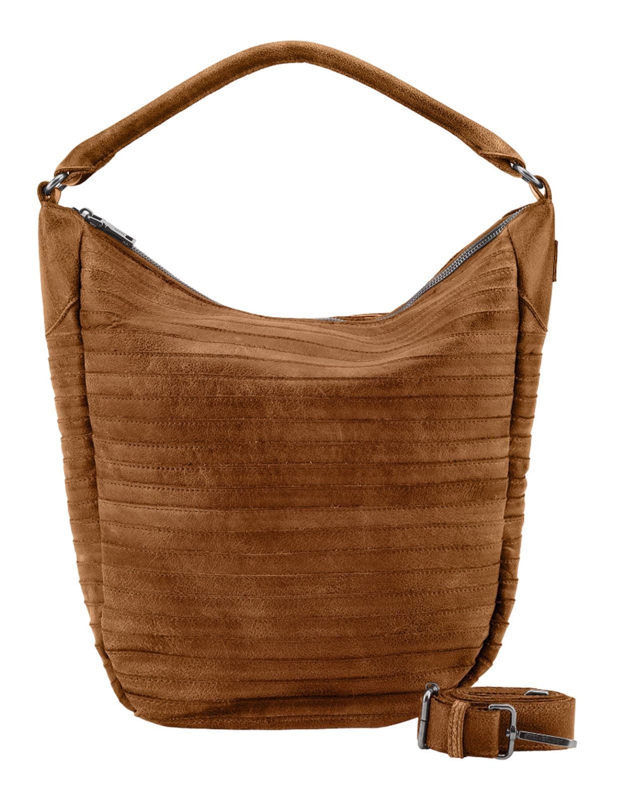 FREDsBRUDER Schultertasche Gürteltier, aus echtem Rindsleder