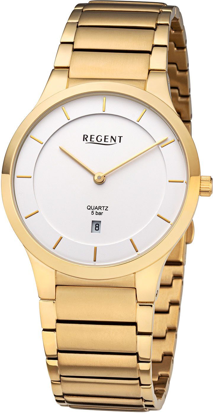 - weiß 60016GP F1347 Regent Quarzuhr gold,