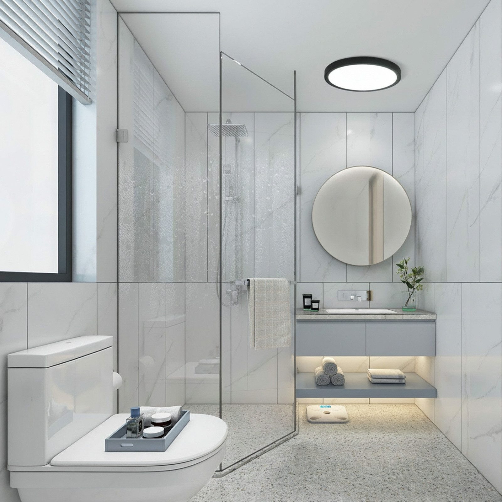 Nettlife LED Panel Kaltweiß Ø22cm Schlafzimmer Deckenleuchte, LED fest inte günstig online kaufen