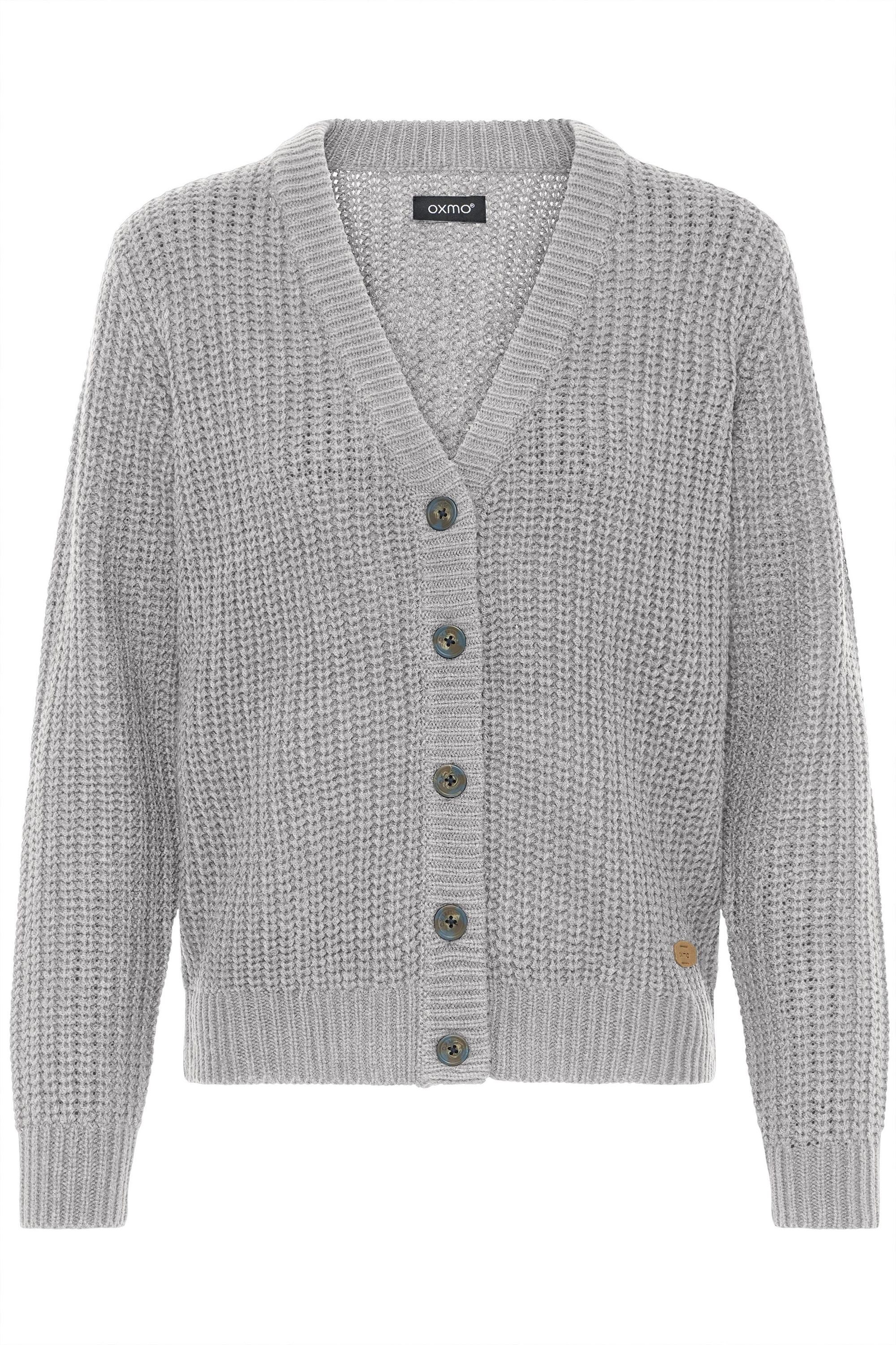 OXMO Strickjacke OXEdna Modischer Grobstrick-Cardigan mit V-Ausschnitt günstig online kaufen