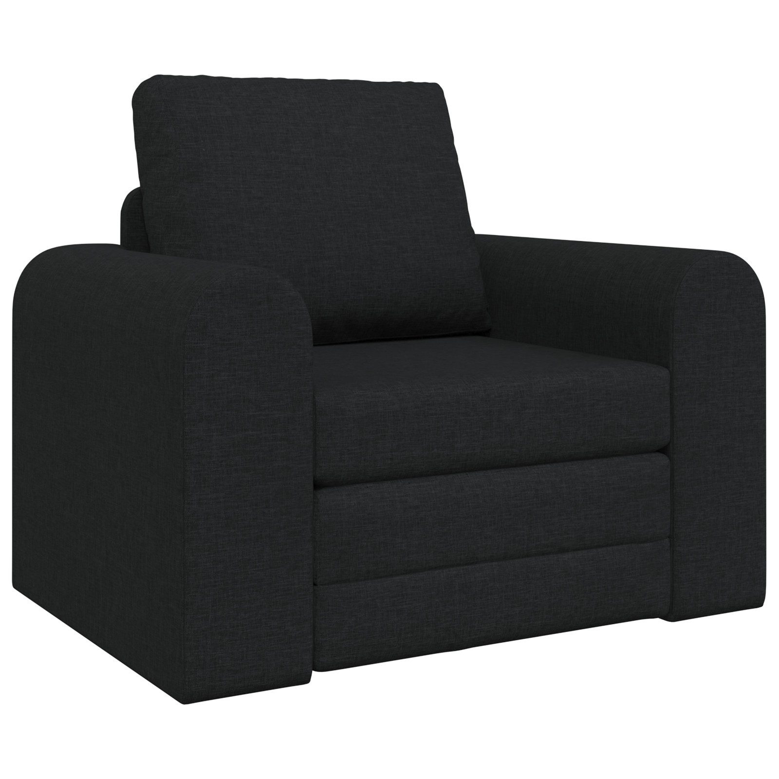 vidaXL Sofa Boden Schlafsofa 2-in-1 Schwarz günstig online kaufen