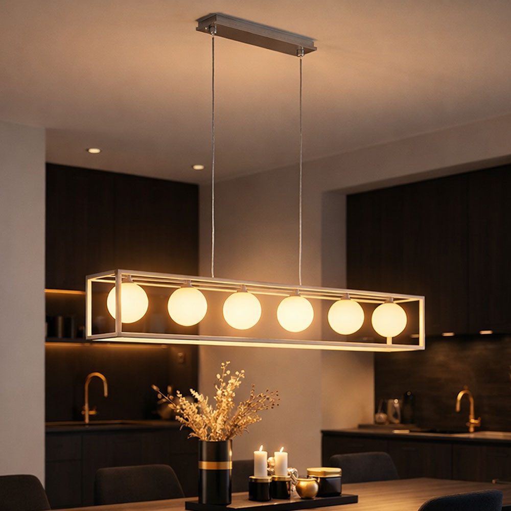 WOFI Hängeleuchte, Leuchtmittel inklusive, Warmweiß, Pendelleuchte Hängelampe Esstischleuchte