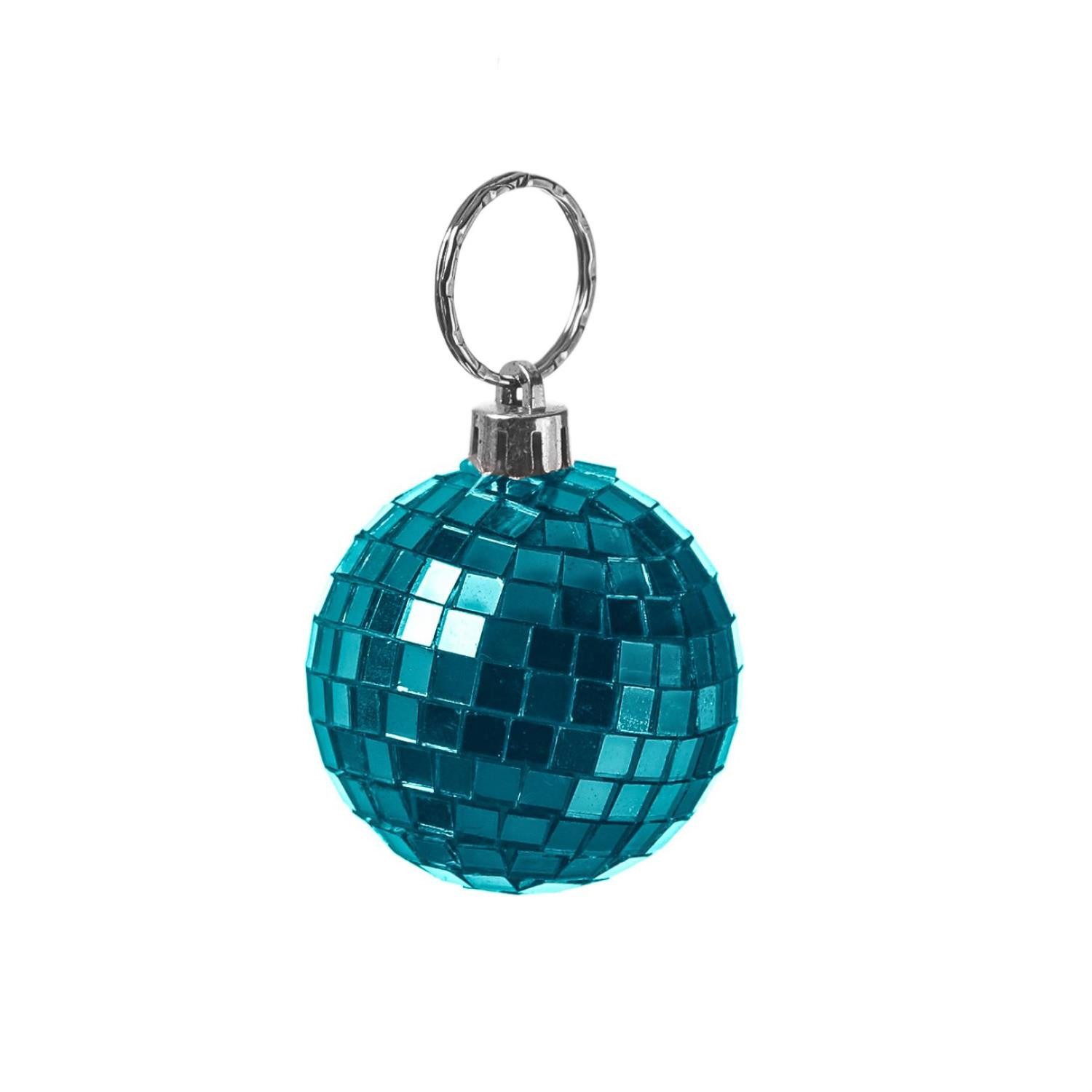 MARELIDA Christbaumschmuck Weihnachtsbaumschmuck Discokugel Spiegelkugel Baumkugel D: 5cm blau
