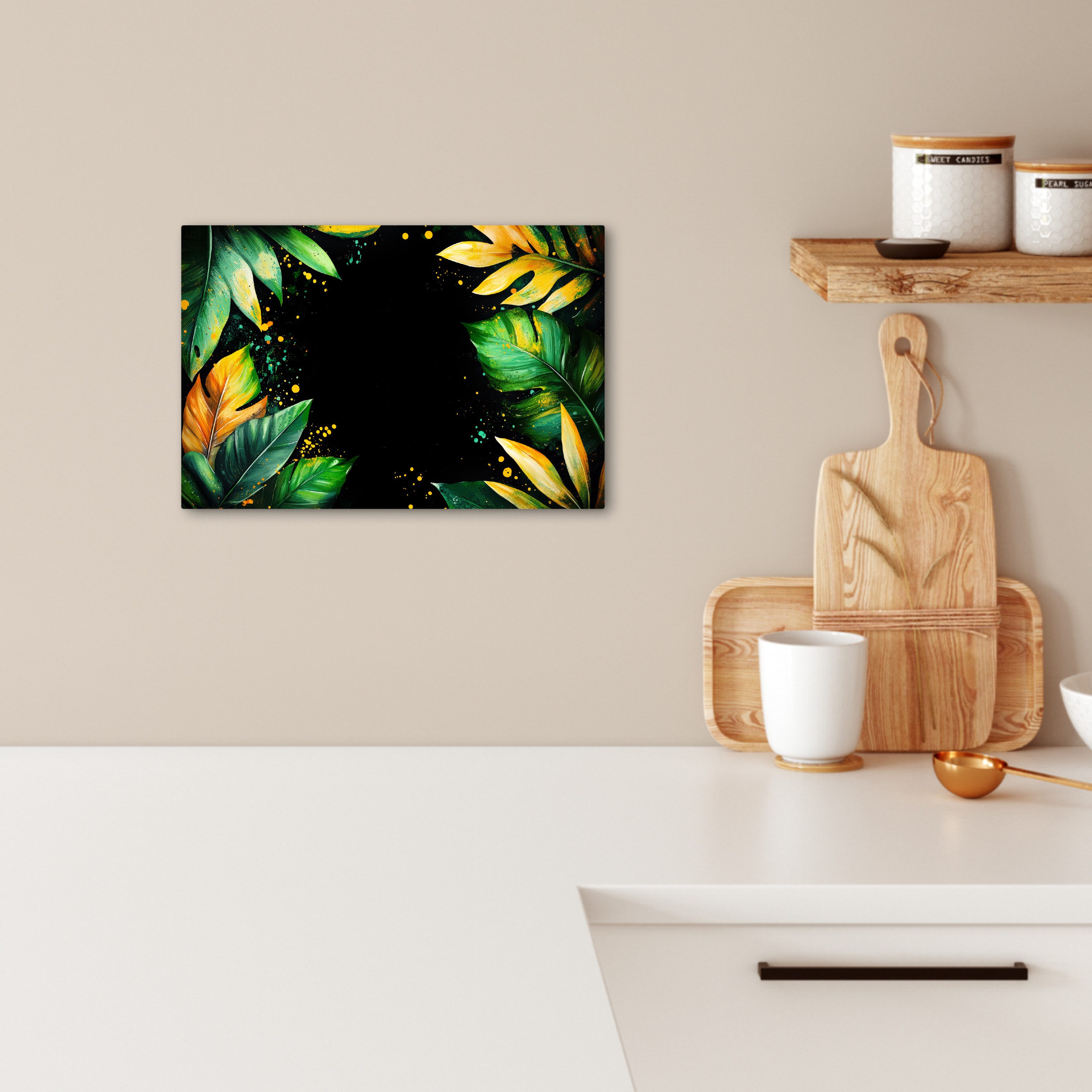 OneMillionCanvasses® Leinwandbild Blätter - Grün - günstig online kaufen