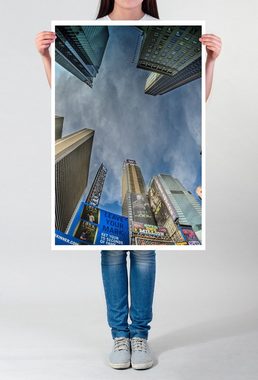 Sinus Art Poster 90x60cm Poster Architekturfotografie New Yorker Wolkenkratzer