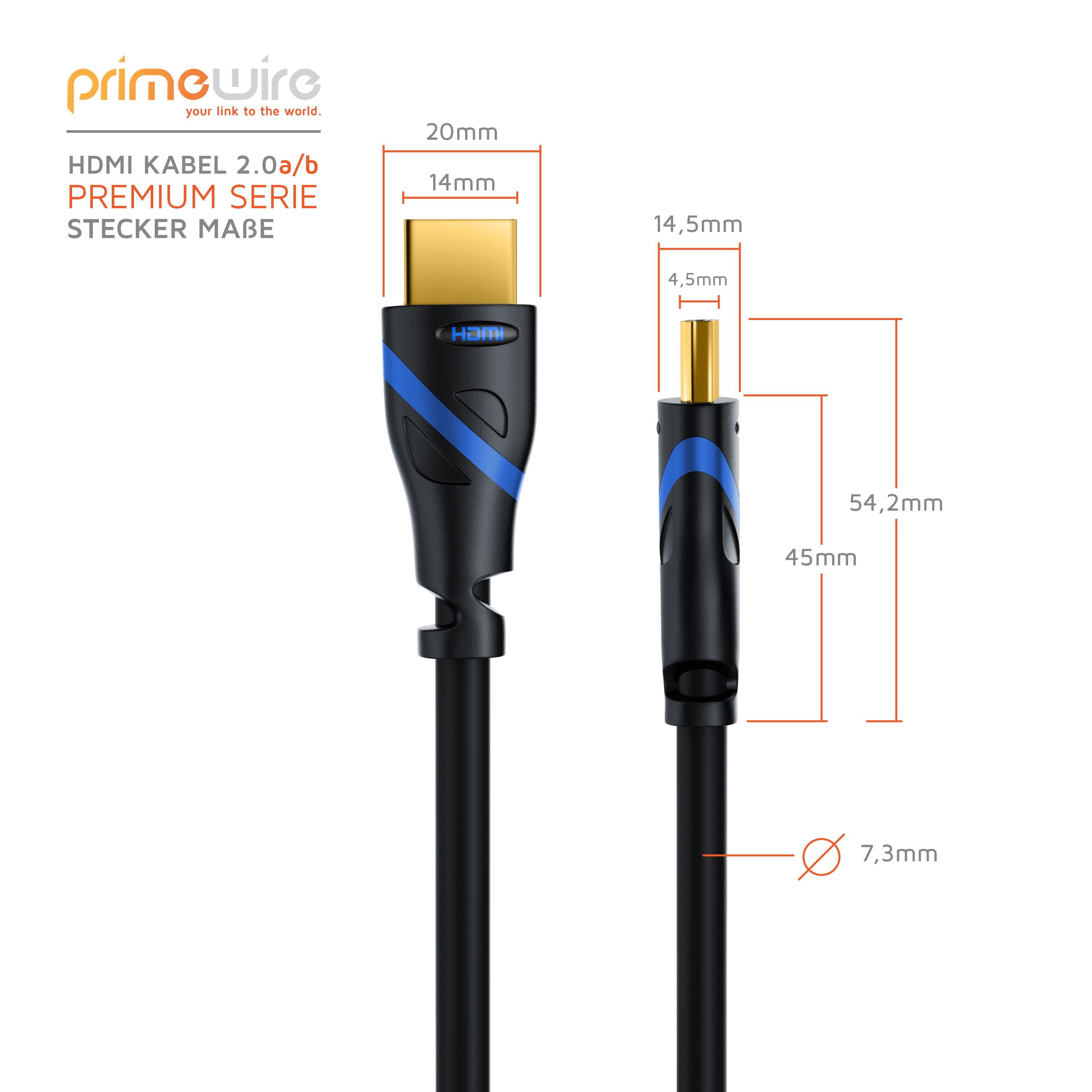 Primewire Ultra HD Highspeed 4K 60Hz, Full HD, 3D, ARC, 18 GBit/s - 1,5m HDMI-Kabel, 2.0b, HDMI Typ A (150 cm), CEC, HDCP, ideal für TV, PC, Konsole und Beamer, – Bild 2 von 5