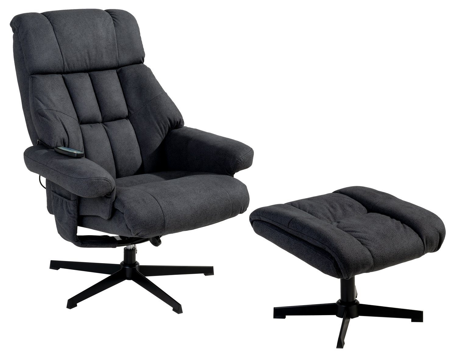 Femo Trade Relaxsessel mit Hocker VABENE, Grau, Mikrofaserbezug, Metallgest günstig online kaufen