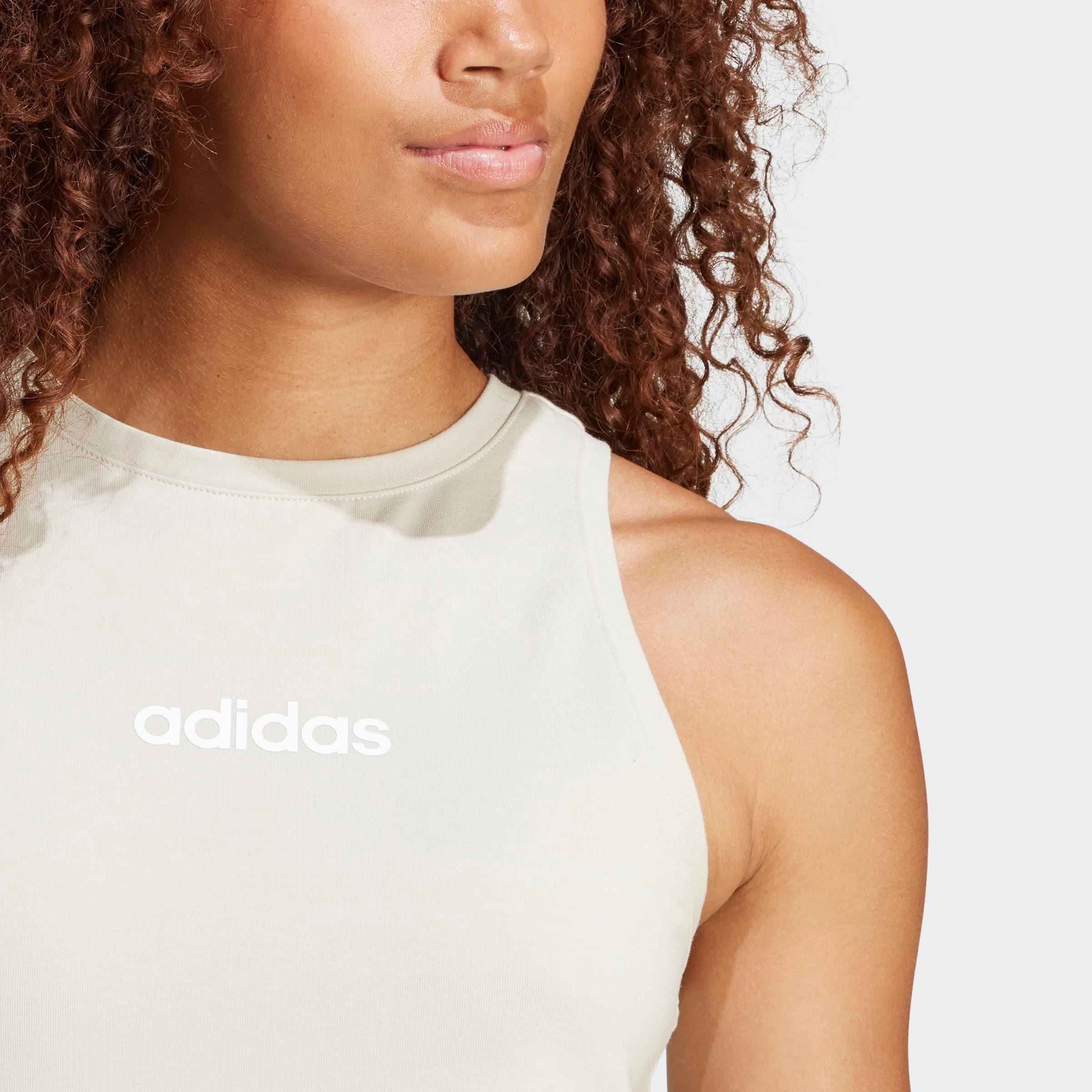 adidas Sportswear Tanktop ESSENTIALS LINEAR SLIM COTTON – Bild 4 von 5