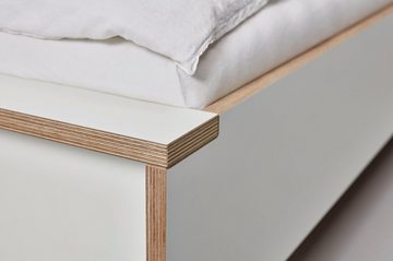 Müller SMALL LIVING Einzelbett FLAI HIGH, Komfort Höhe 40 cm ohne Kopfteil