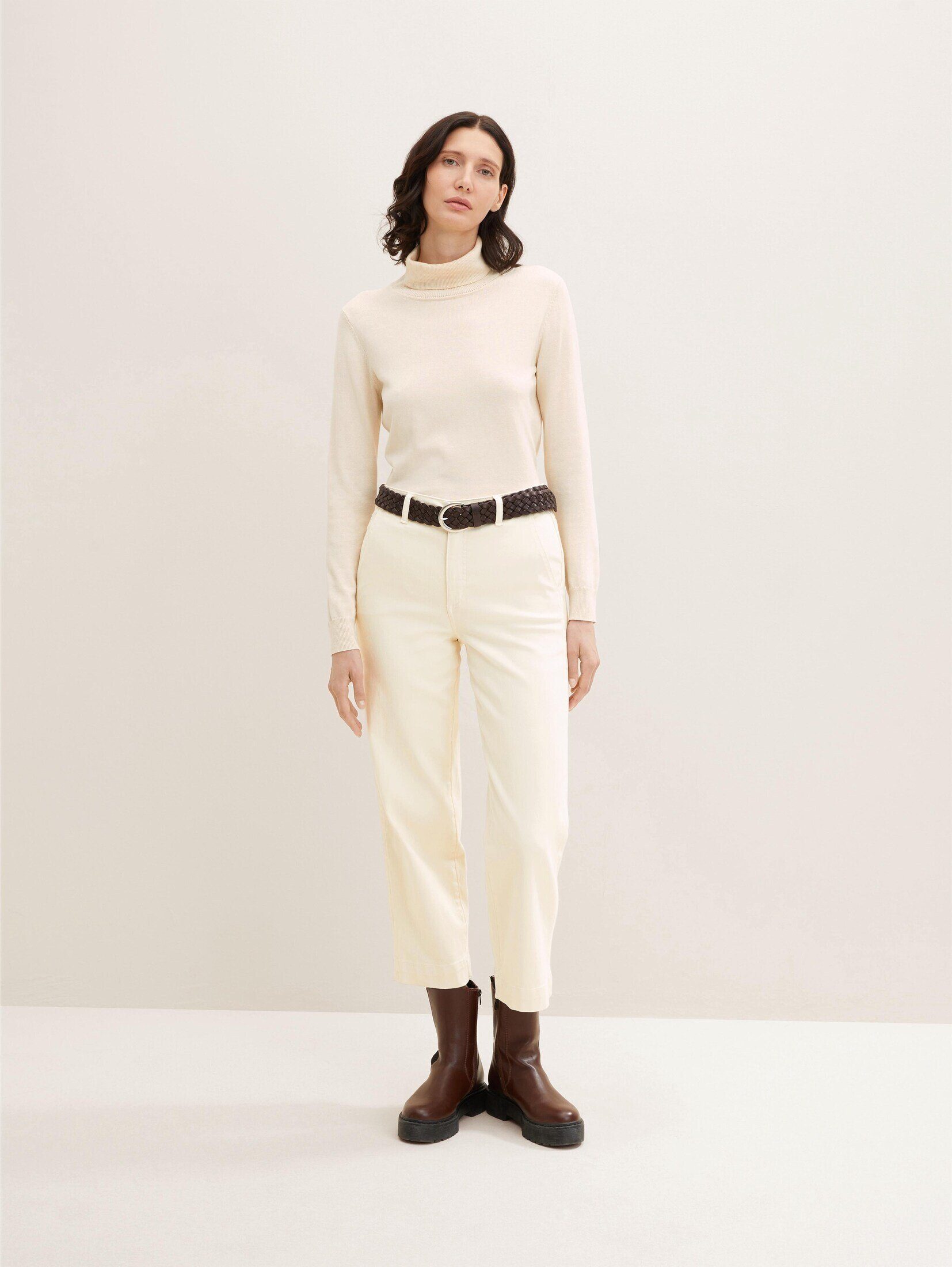 TOM TAILOR Ledergürtel Belts TTLISA Flechtgürtel aus Leder