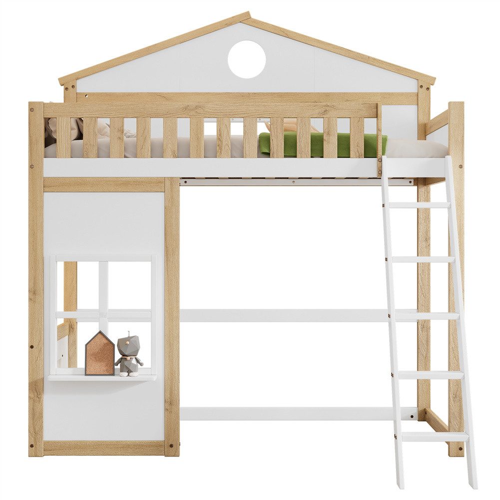 Sweiko Etagenbett Hausbett Hochbett Kinderbett (mit günstig online kaufen