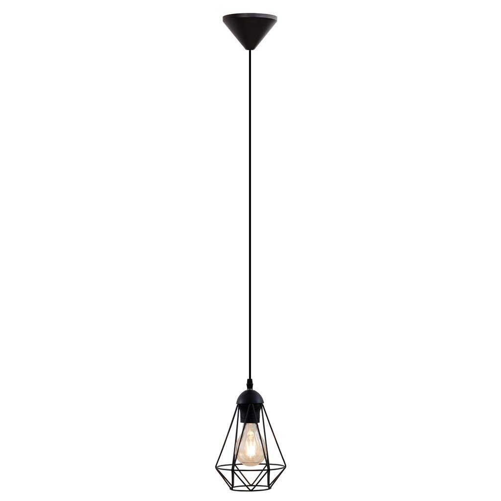B.K.Licht LED Pendelleuchte BKL1235, ohne Leuchtmittel, Pendelleuchte Retro Hängelampe DrahtleuchteE27 Fassung Vintage