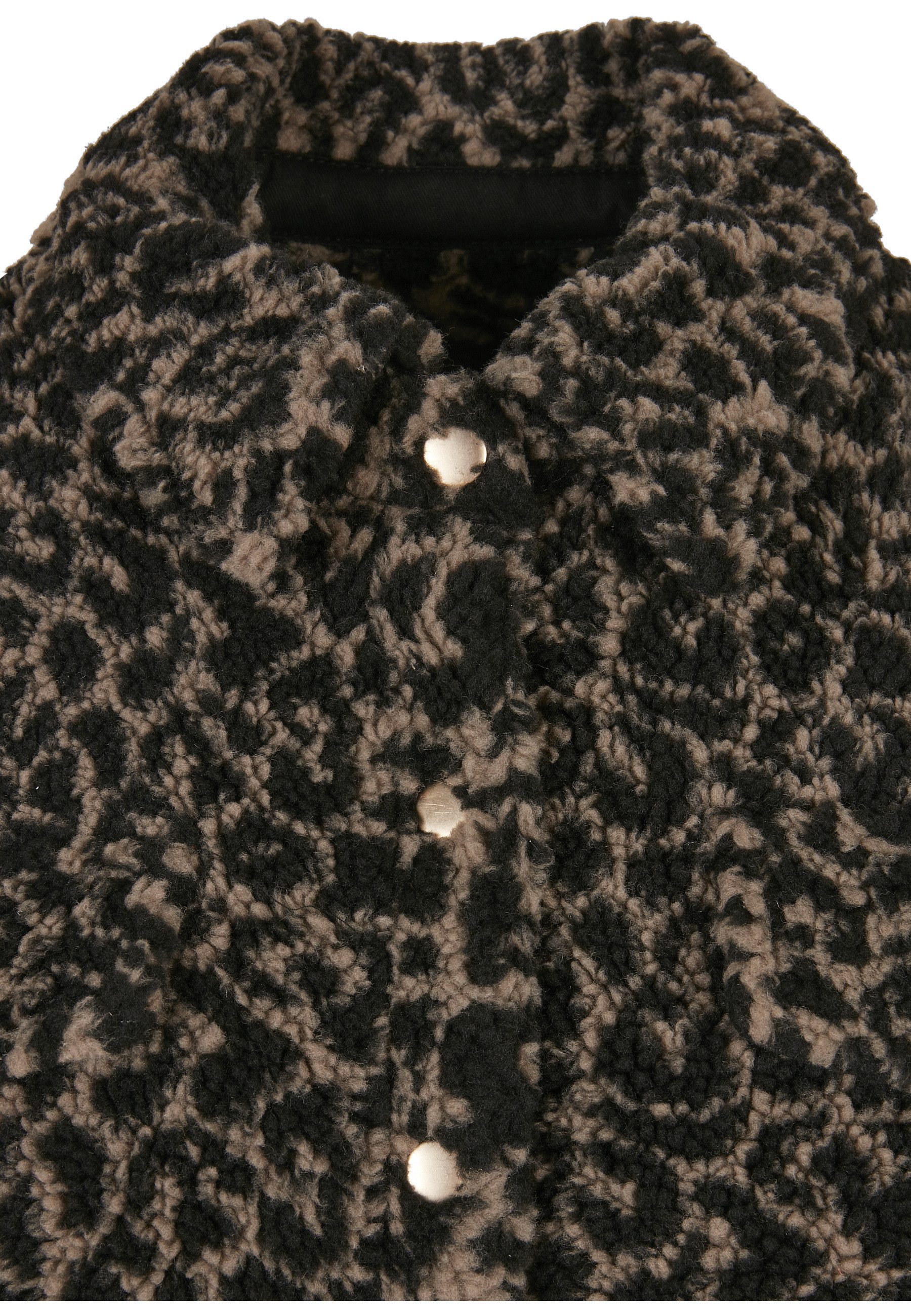URBAN CLASSICS Langmantel Urban Classics Damen Ladies AOP Sherpa Overshirt