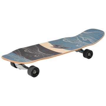 F2 Skateboard Carvingboard 9,25'' (Set, Werkzeugschlüssel, vormontierte Achse inkl. Rollen)