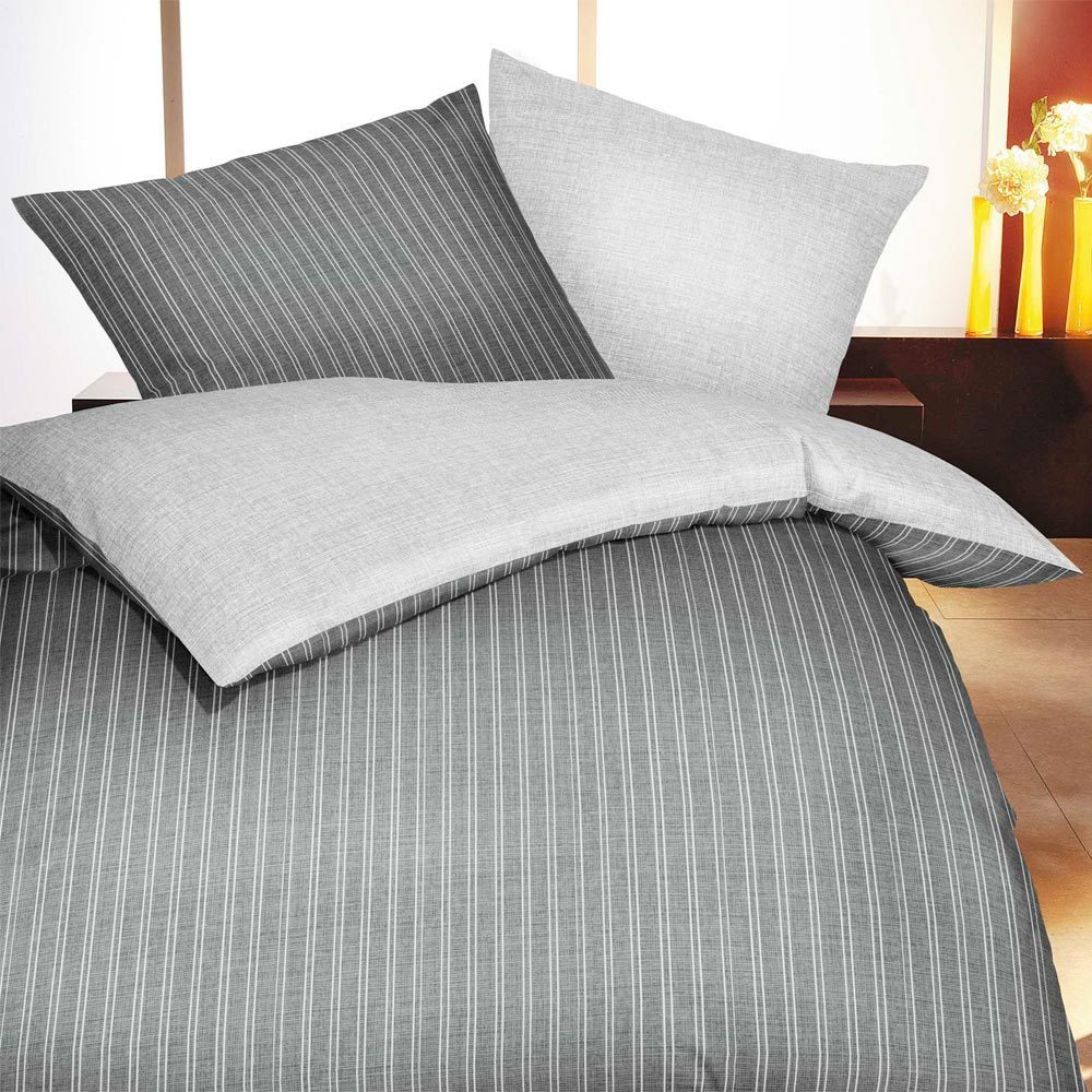 TRAUMSCHLAF Bettwäsche Zeitlos Winterstone, Biber, 2 günstig online kaufen