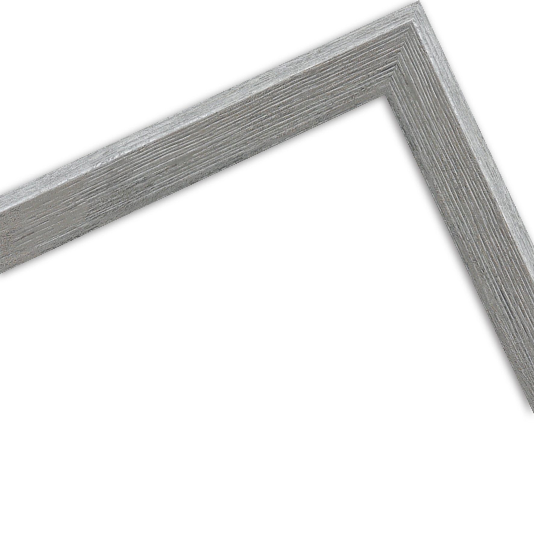 WANDStyle Bilderrahmen H790, Grau, aus Massivholz im Vintage Stil