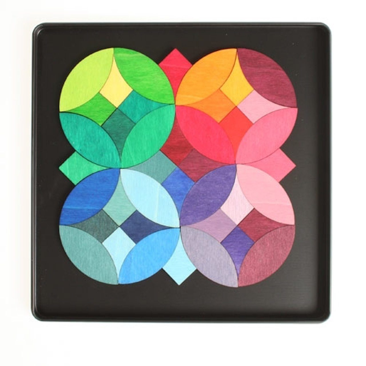 GRIMM´S Spiel und Holz Design Magnetspiel Kreise mit 40 Holzteilen Magnetspielbausteine