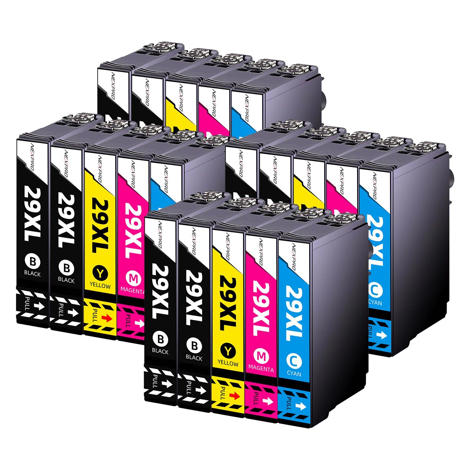 NEXPRO Epson 29XL Expression Home XP-235 XP-342 XP-352 442 452, 20er TE29XL  Tintenpatrone (Packung, Epson 29 XL Druckerpatronen Multipack Schwarz/ magenta/cyan/yellow)