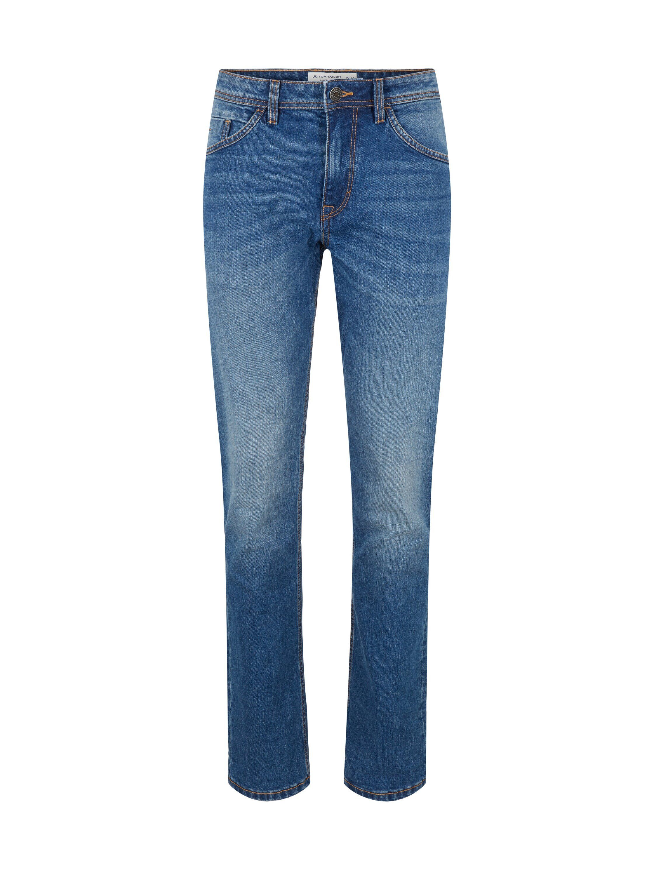 mid TOM Jeans Slim-fit-Jeans used blue stone Slim-Fit denim TAILOR