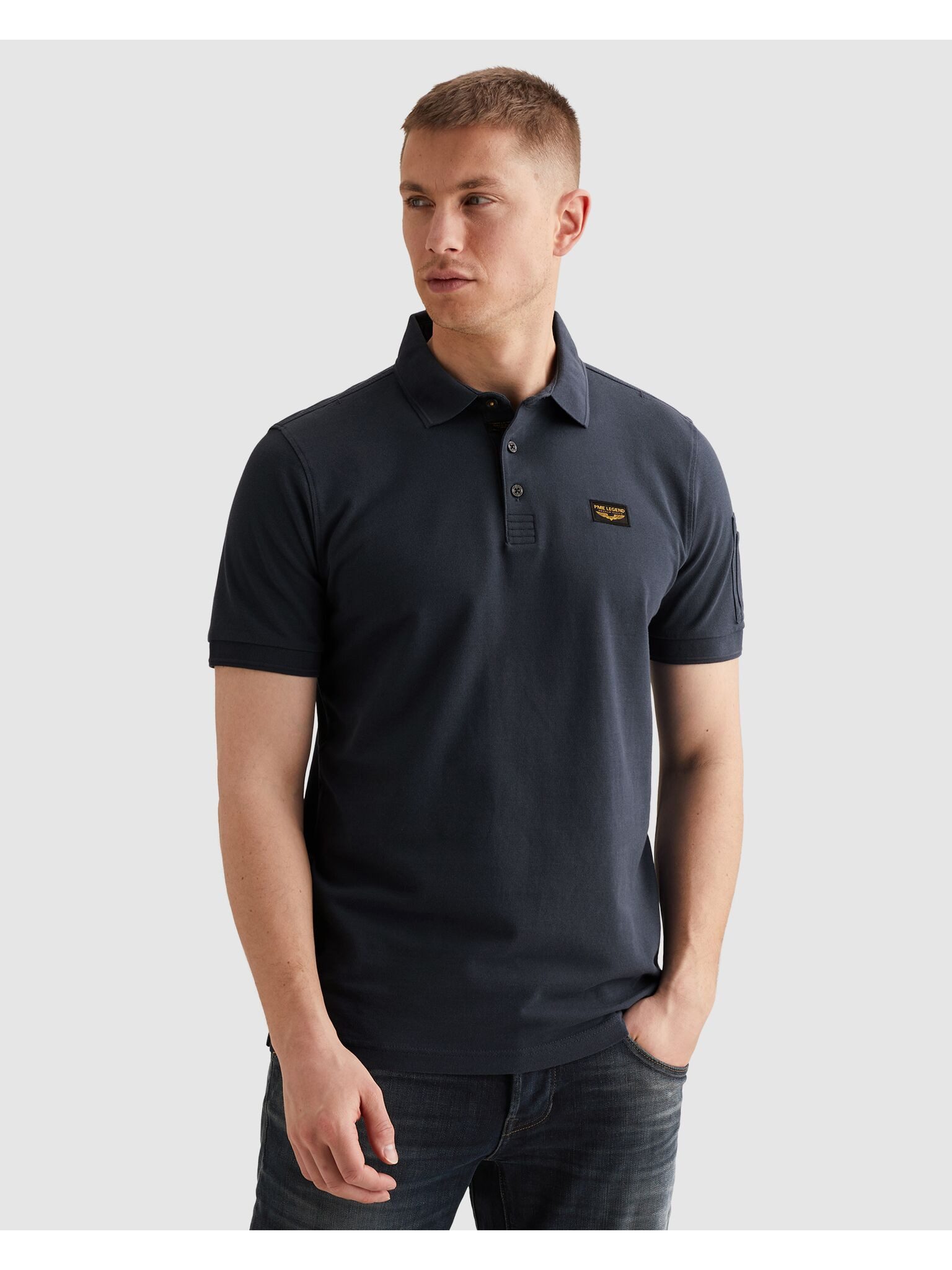 PME LEGEND Poloshirt mit Logostickerei