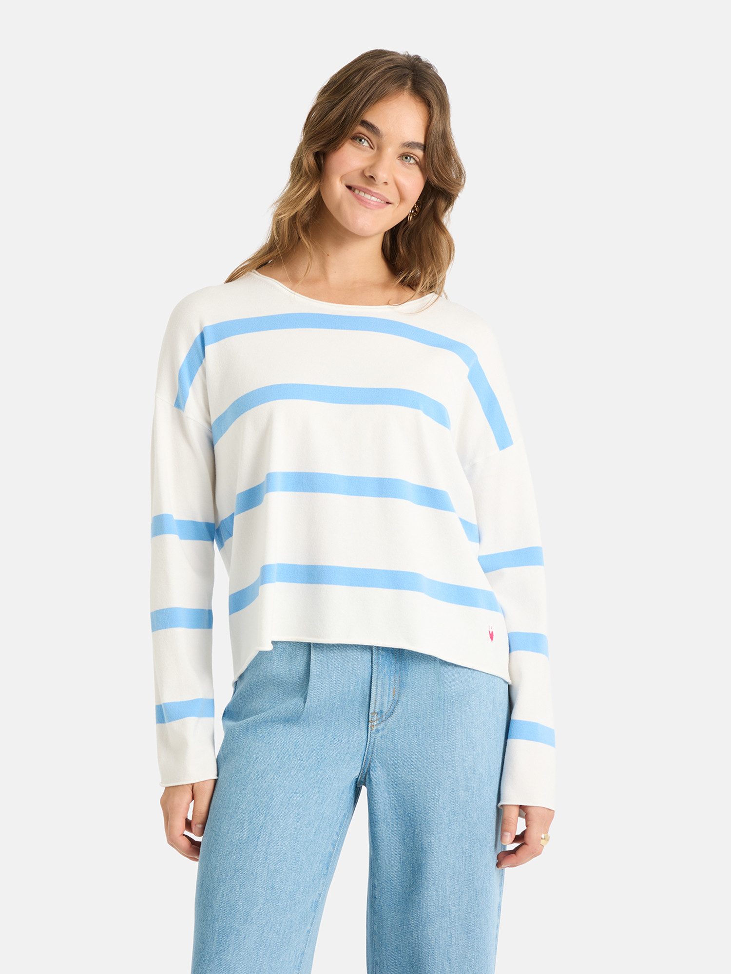 Lieblingsstück Rundhalspullover MarciEP mit überschnittenen Schultern