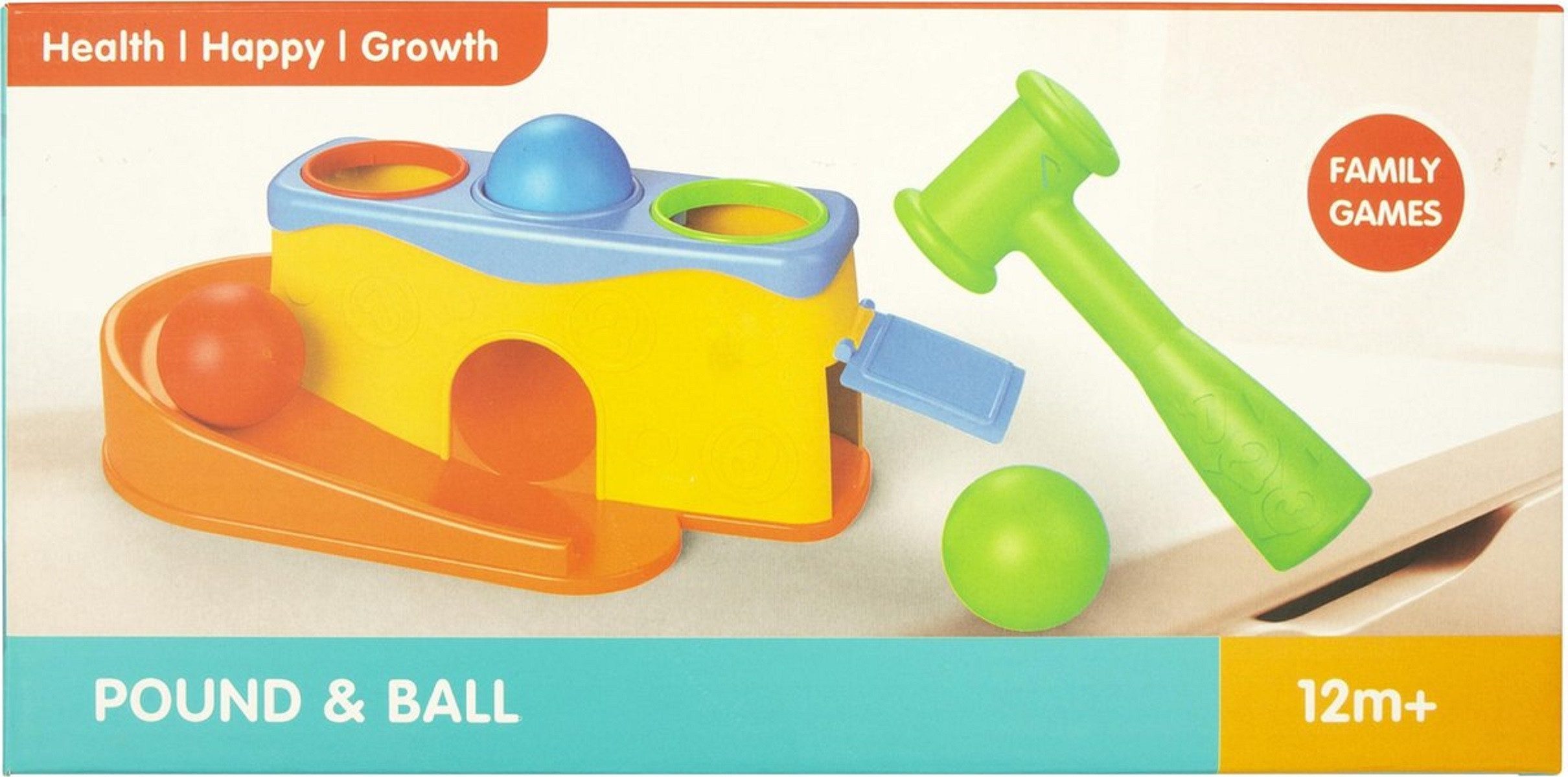 Jollity Lernspielzeug Klopfspiel mit Hammer und Bällen – für Kinder ab 12 Monaten