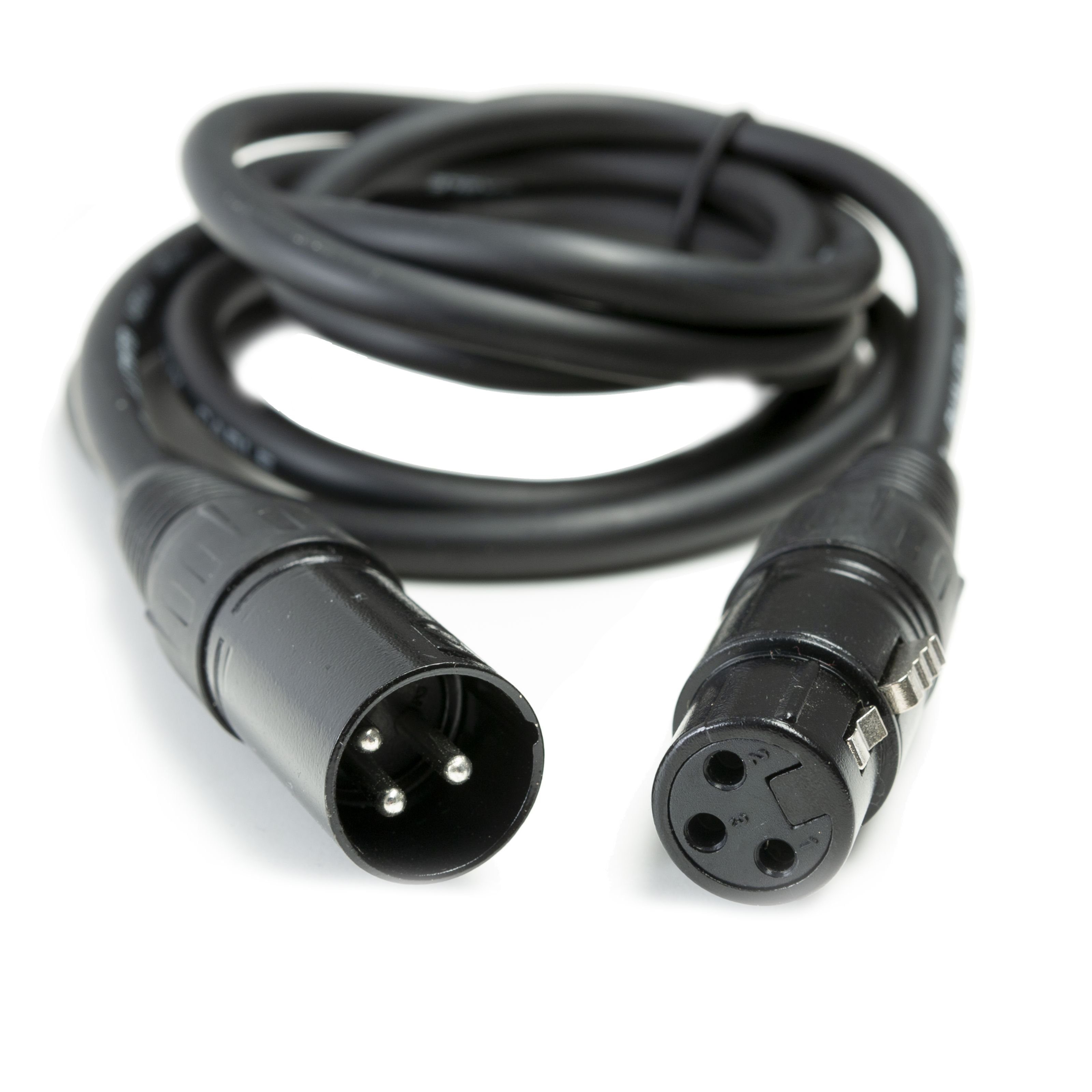 lightmaXX Lampen-Verbindungskabel, DMX Kabel, 3-poliges XLR Kabel, Professionelles DMX Kabel