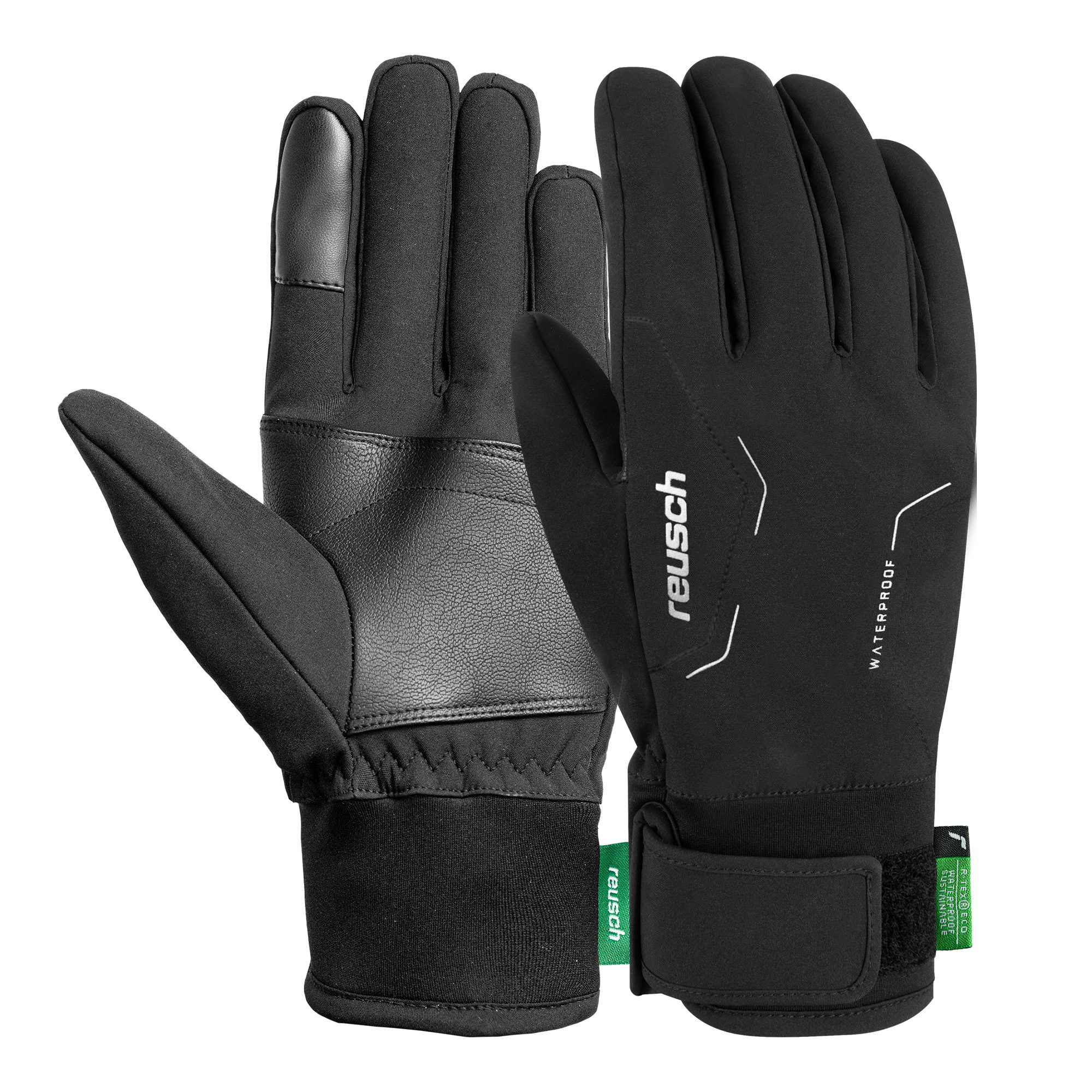 Reusch Fleecehandschuhe Reusch Dryver R-TEX® ECO TOUCH BLACK / SILVER