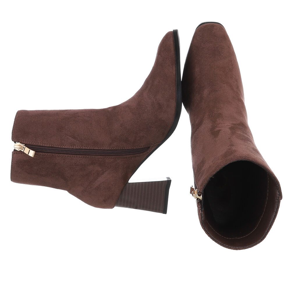 Ital-Design Elegante Stiefelette mit Blockabsatz für Damen Stiefelette (901 günstig online kaufen