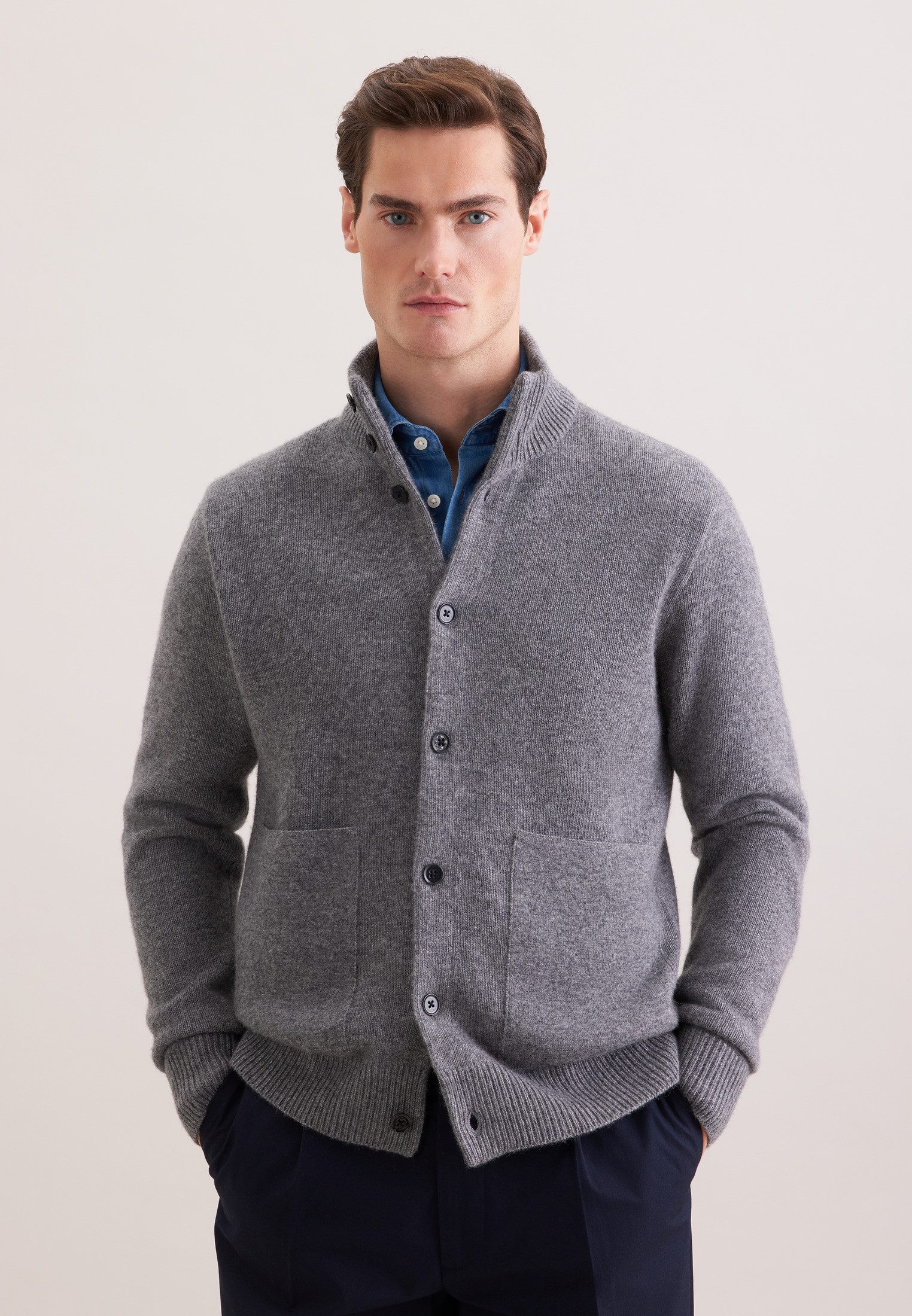 seidensticker Strickjacke 1/1 Kragen