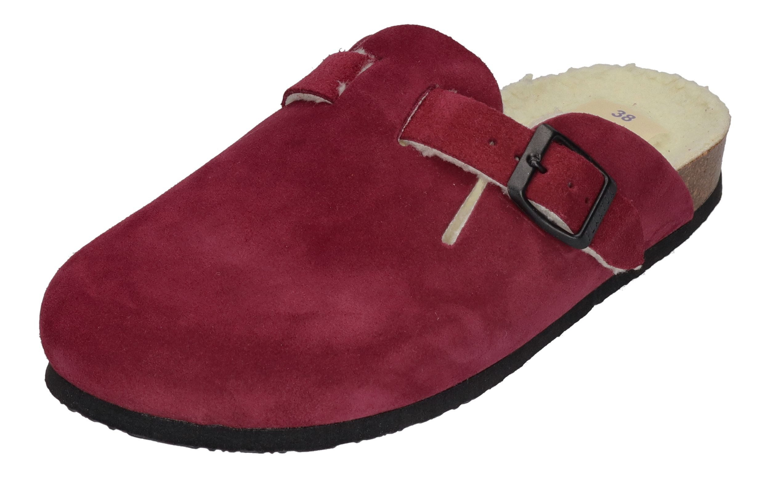 Plakton BLOGG WOOL Pantolette burdeos