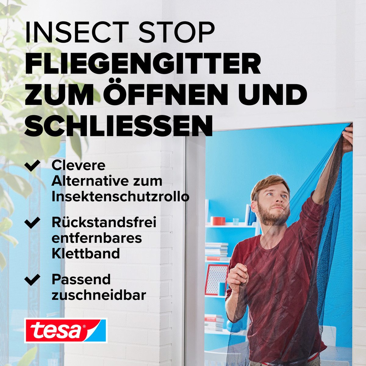 tesa Insektenschutz-Fensterrahmen Insect Stop Comfort Fliegengitter günstig online kaufen