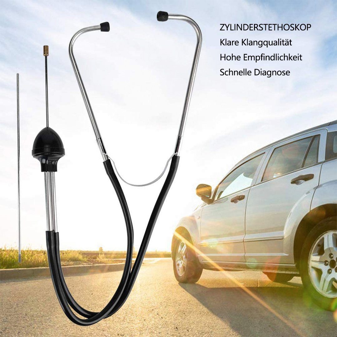 SOTOR Auto Stethoskop,KFZ Zylinder Stethoskop Mechanik Motor Reparatur  Teste Kopfhörer (Diagnosewerkzeug Problem Finder Werkzeug)