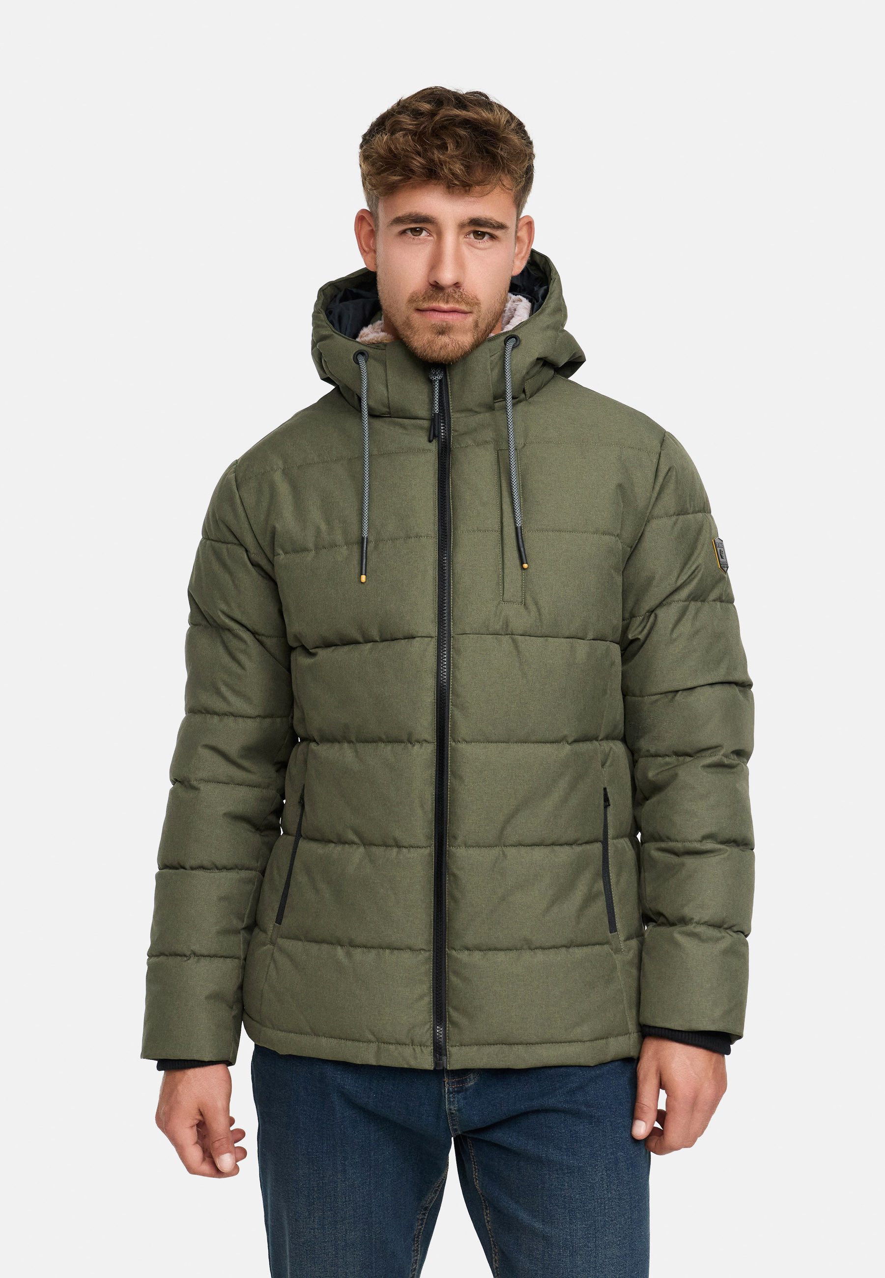 Indicode Winterjacke Herren INHebero Jacke Winter Herrenjacke Wattierte Ste günstig online kaufen