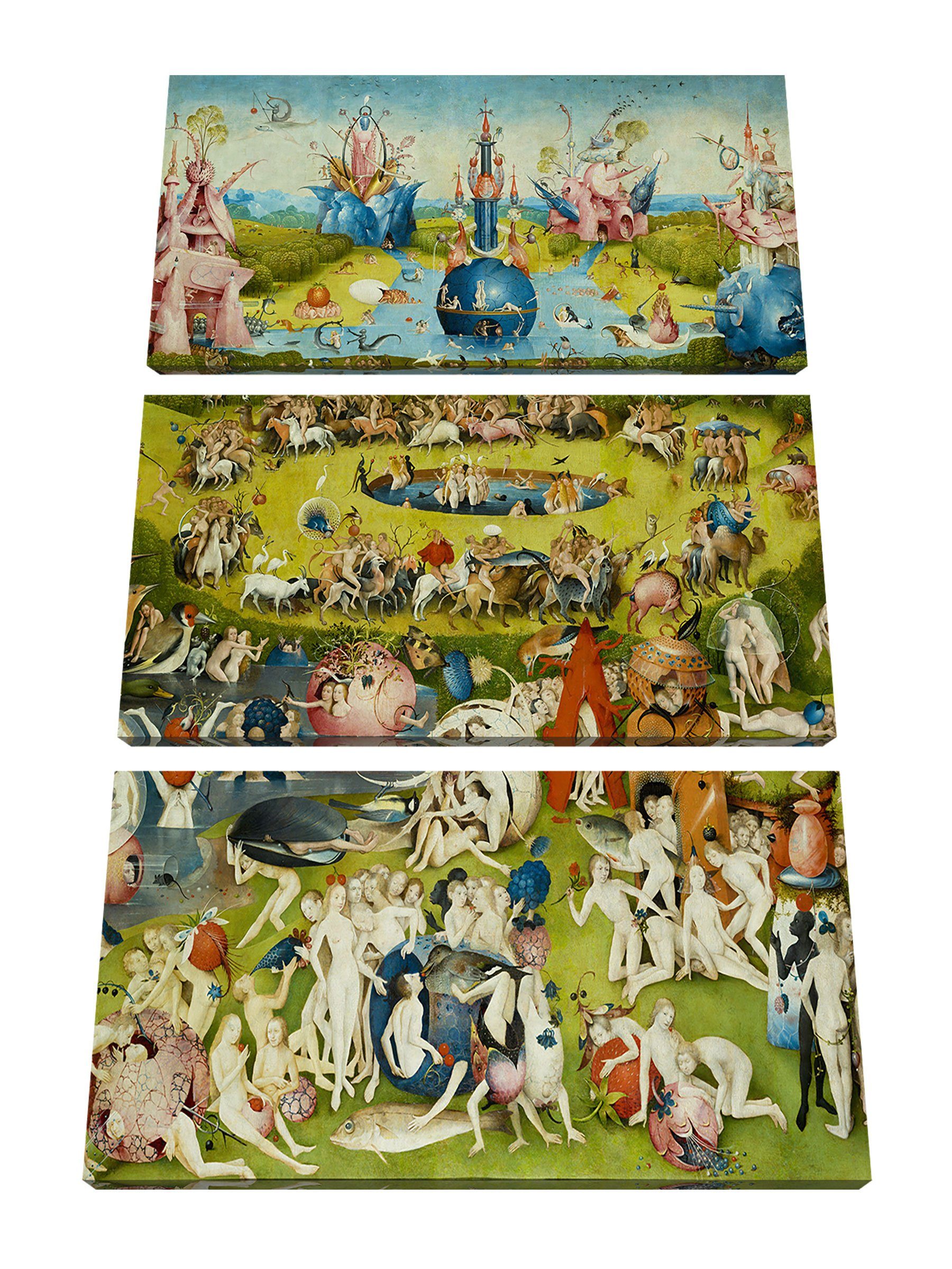 Pixxprint Leinwandbild Hieronymus Bosch Der Garten der Lüste IV