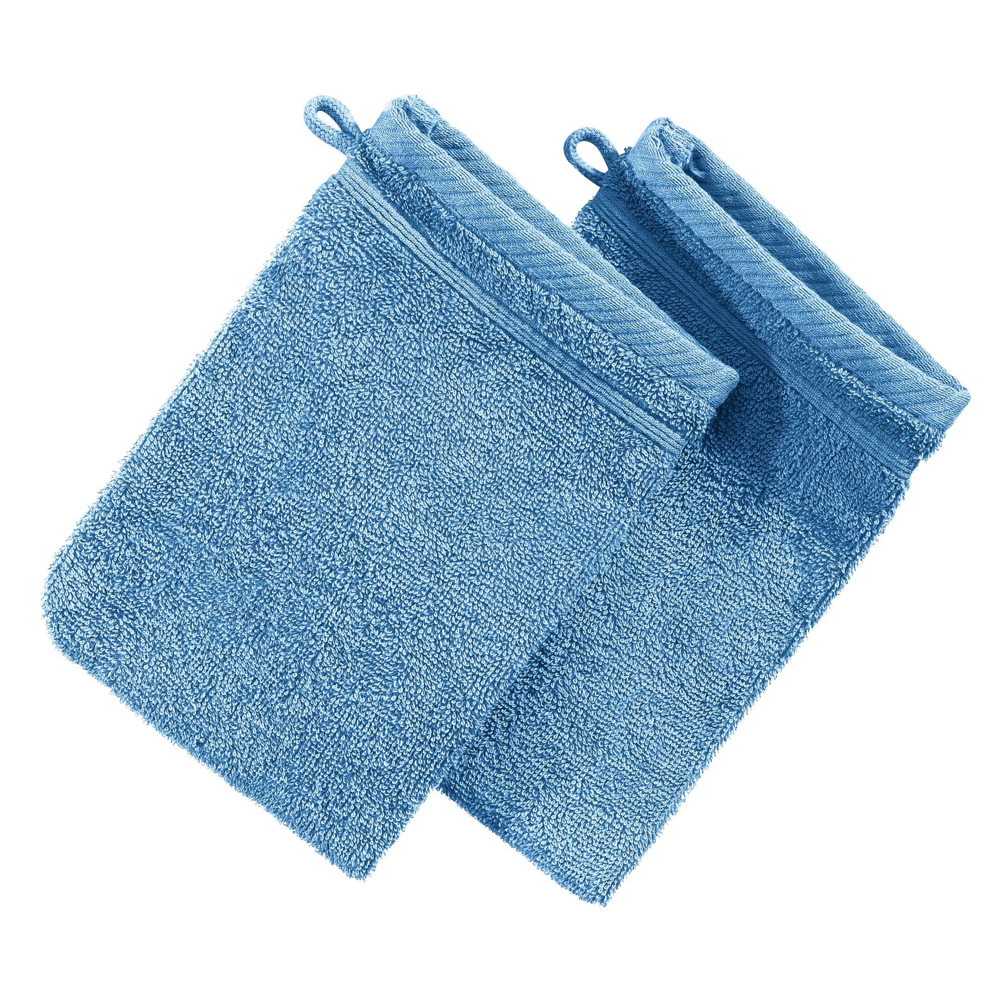 Erwin Müller Waschhandschuh Waschhandschuh "Heidelberg" 2er-Pack, Frottier, Walk-Frottier Uni