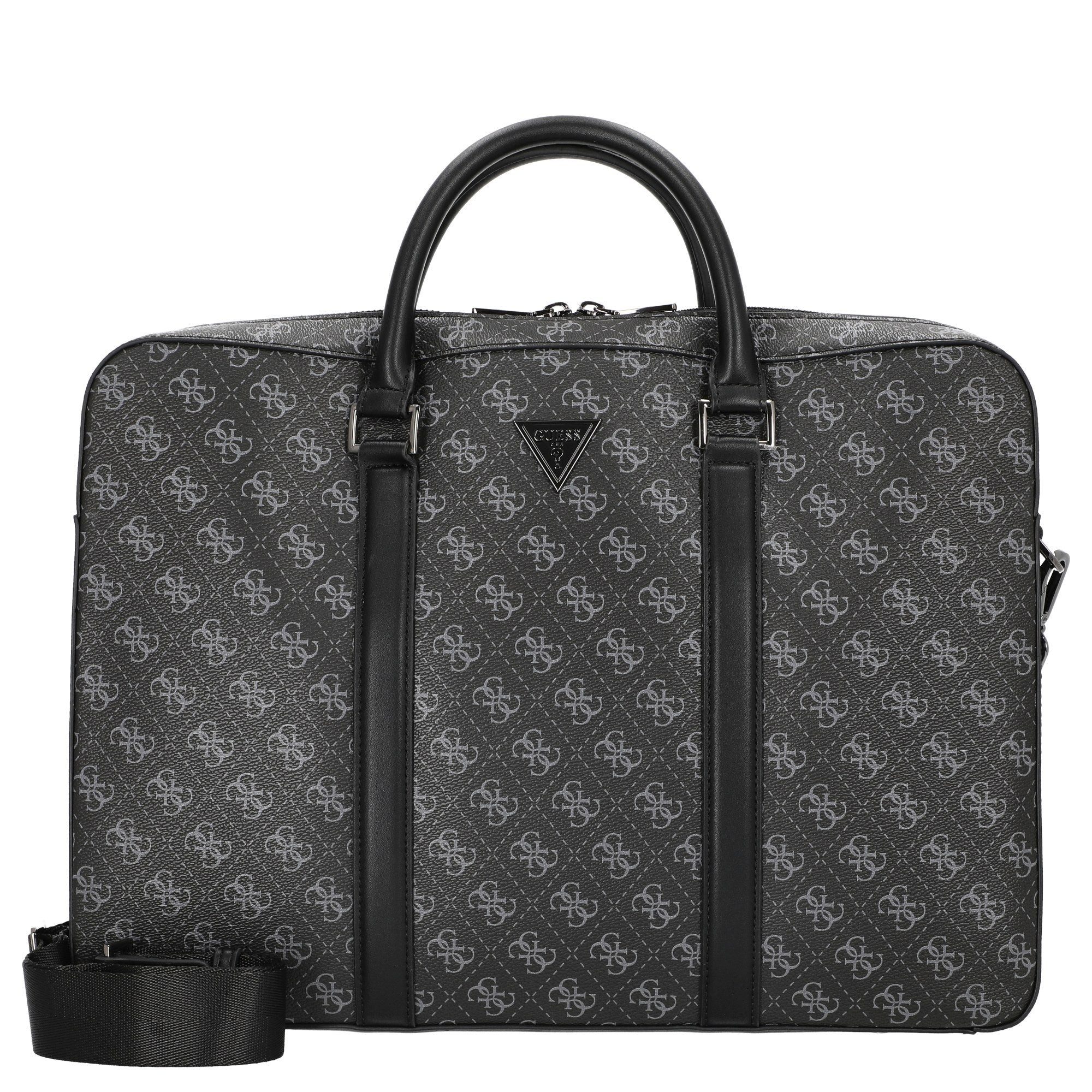Guess Laptoptasche Milano Laptop Bag M - Laptoptasche M 38 cm (dark black) günstig online kaufen