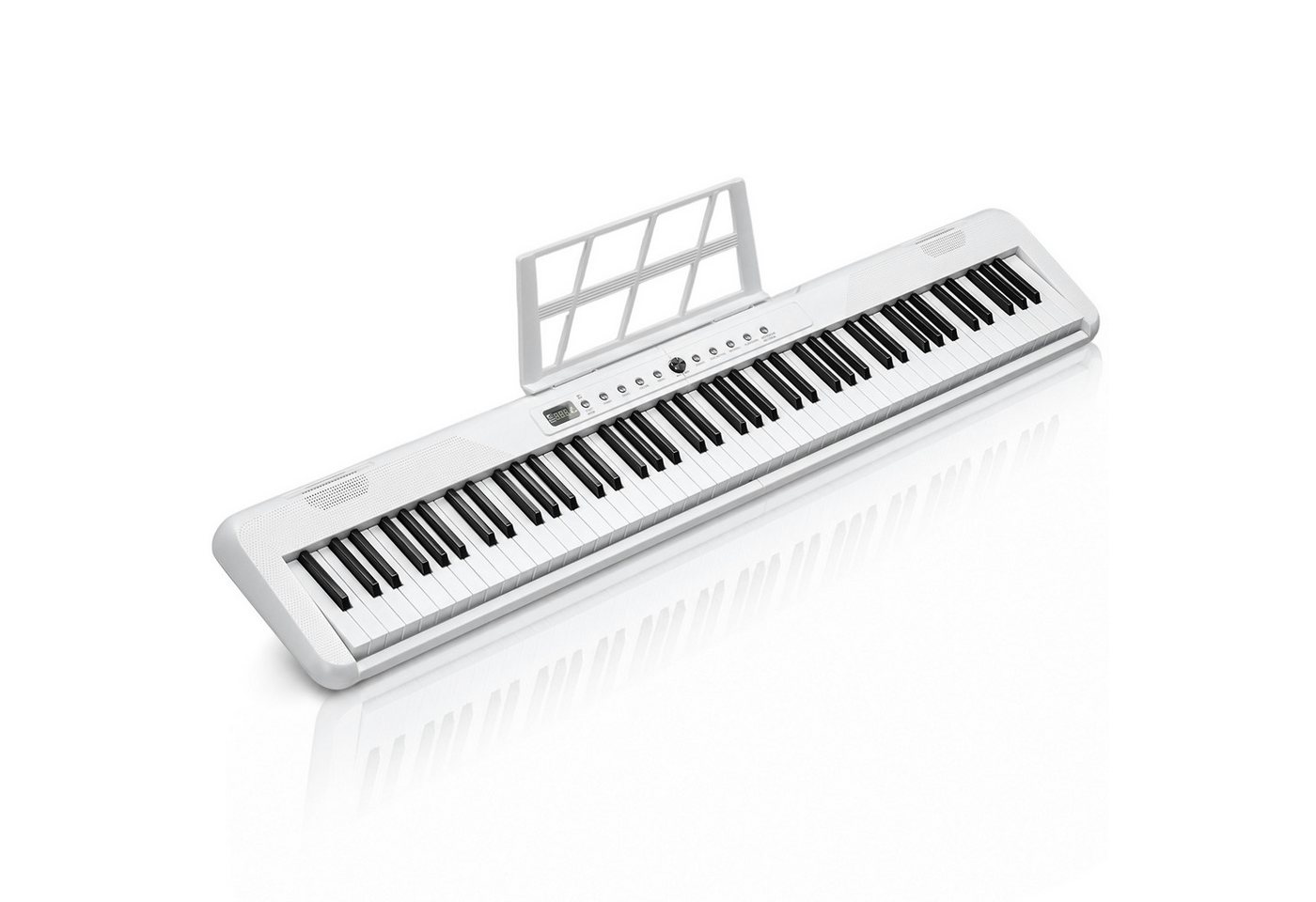 LALAHO Digitalpiano 88 Tasten E Piano halbgewichtete Tastatur Bluetooth, mit Aufnahmefunktion, Metronom & Stereolautsprechern