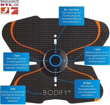 BODIFY EMS-Bauchmuskeltrainer - EMS Trainer - Gezielte Stimulation der Bauch Muskulatur