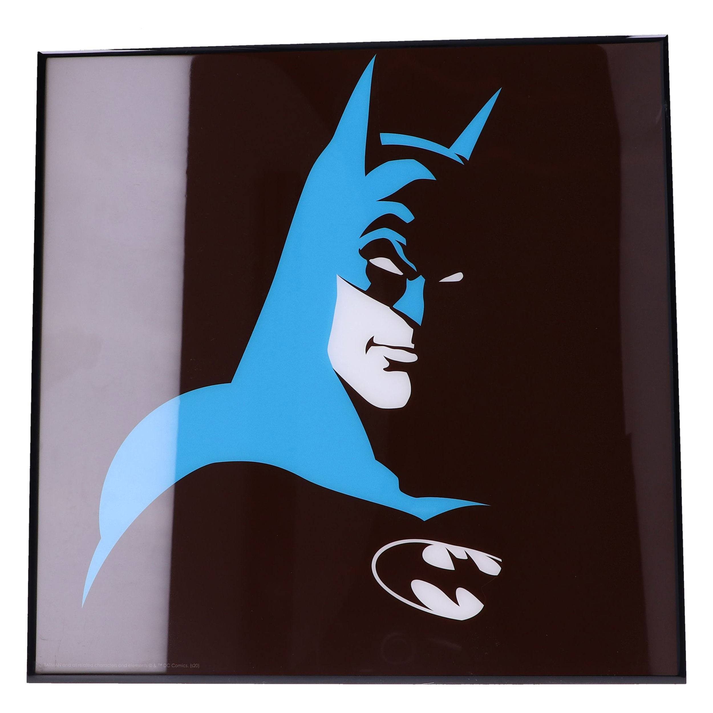 Nemesis Now Wandbild Batman Crystal Clear Picture Wanddekoration DC Vintage 32 x 32 cm, (1 St), Hochwertig mit unvergleichlicher Klarheit