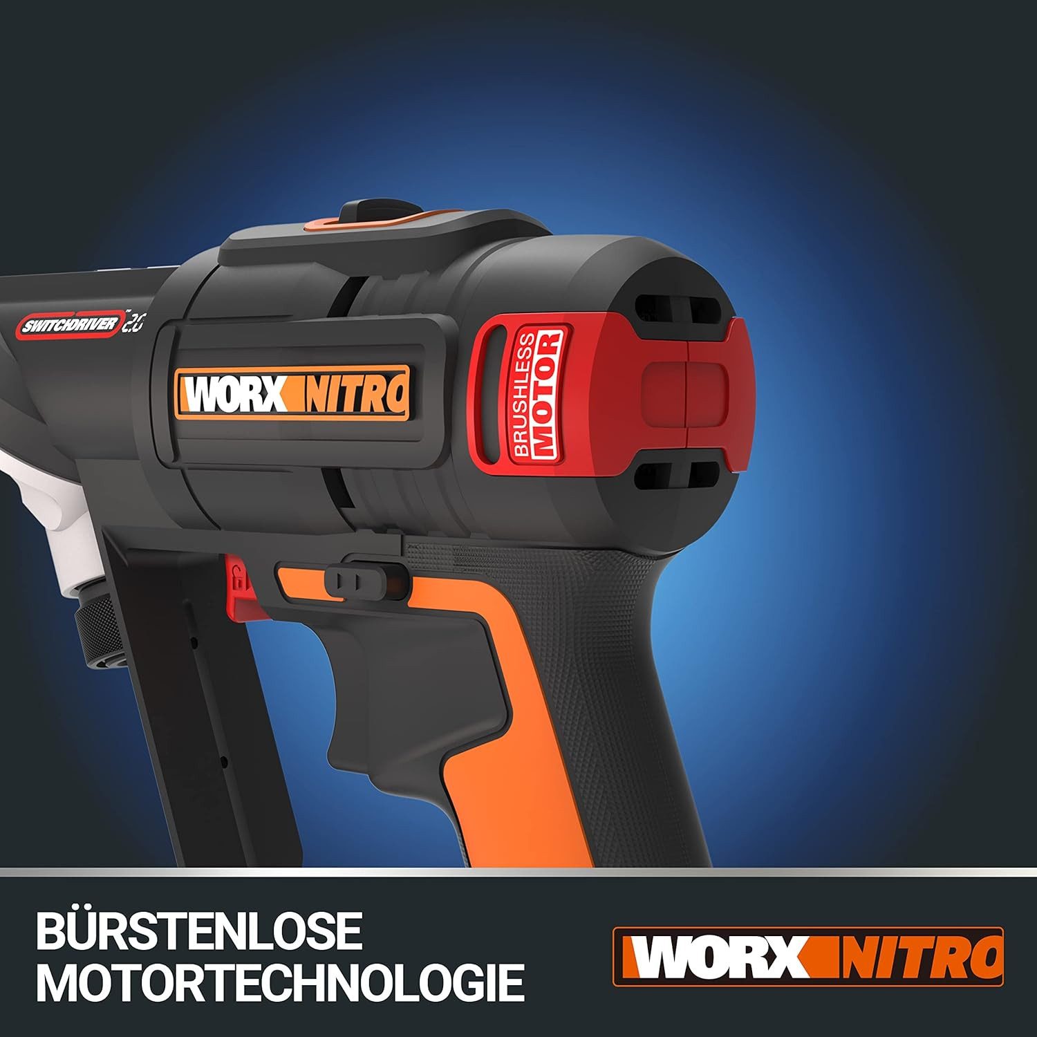 Worx Akku-Bohrschrauber Worx Akku-Bohrschrauber WX177.9 Switchdriver ohne Akku und Ladegerät, max. 1700,00 U/min