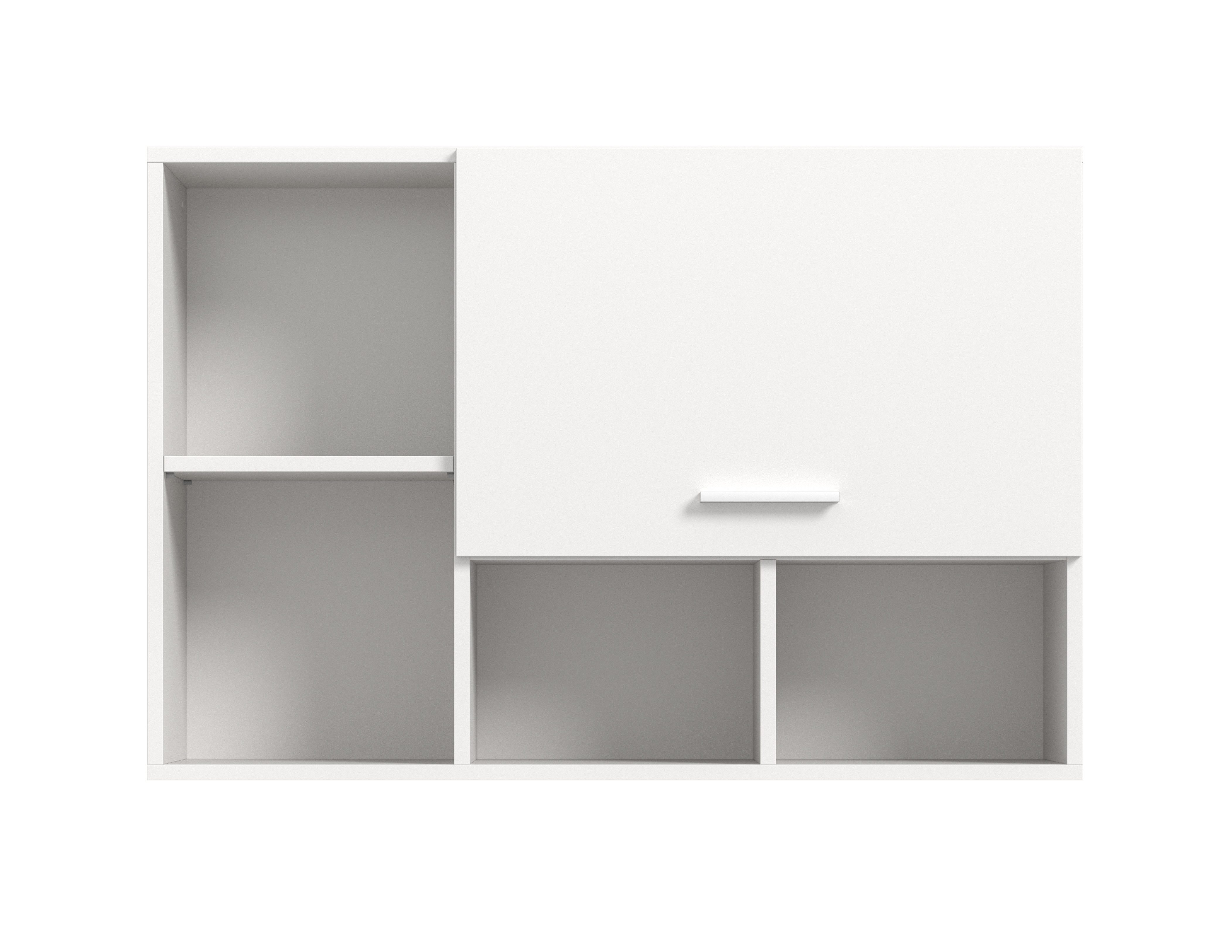 furnling Hängeschrank Fira (1-St) 1 Klappe, 4 offene Fächer, pflegeleichte MDF-Front, Breite 95 cm
