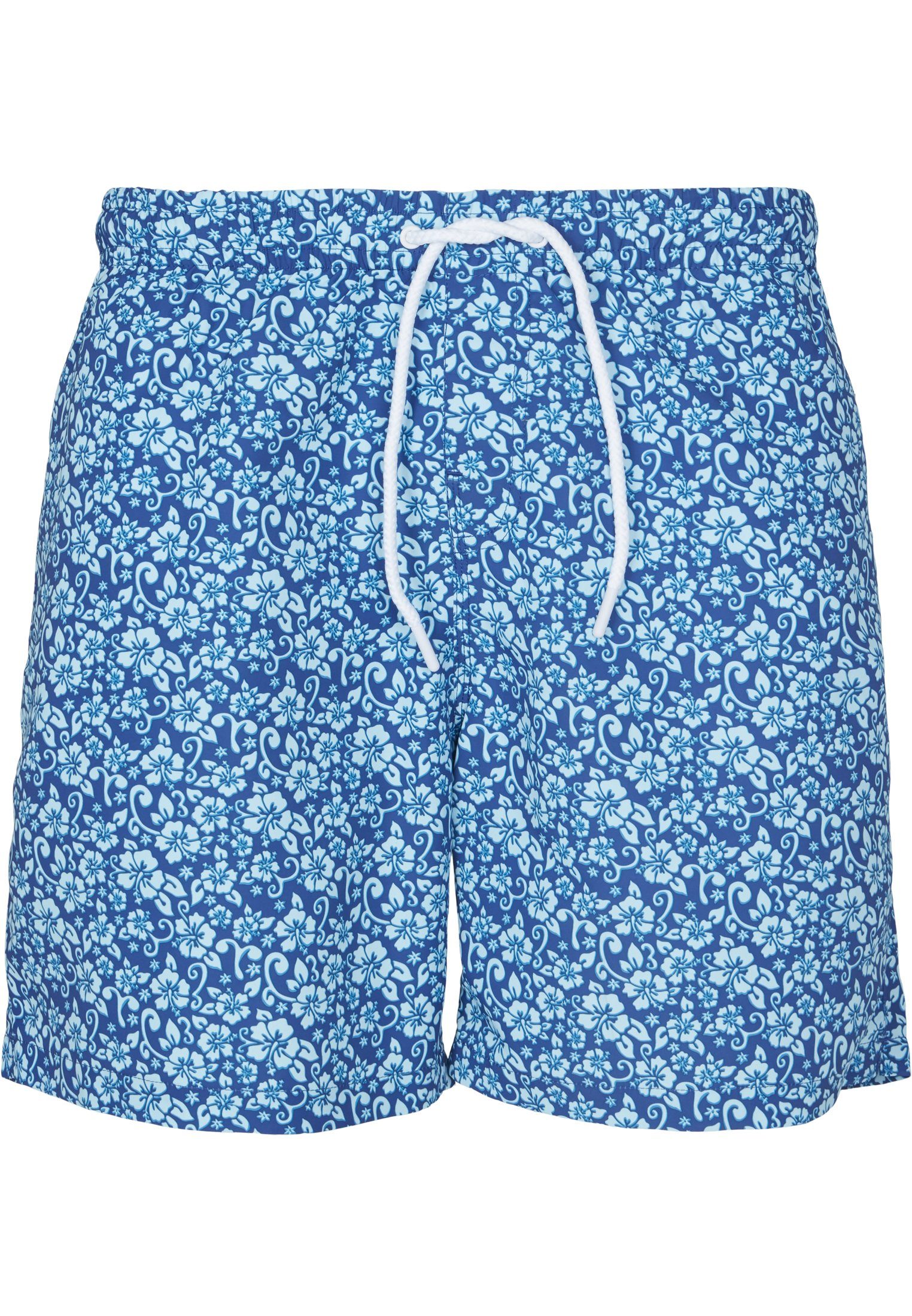 URBAN CLASSICS Badeshorts Herren Floral navy Swim Shorts