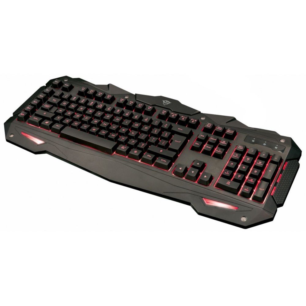 840 Myra DE Gaming-Tastatur Trust Gaming Anti-Ghosting Keyboard Schwarz GXT