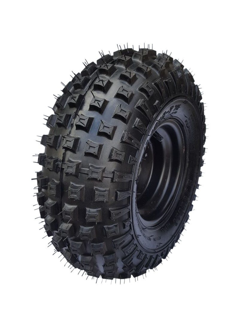 FunSport-Factory Kinderfahrzeug-Räder Komplettrad Quadreifen Reifen 16x8-7, TL-Noppenprofil, hoher Grip, für Quads, robust & langlebig