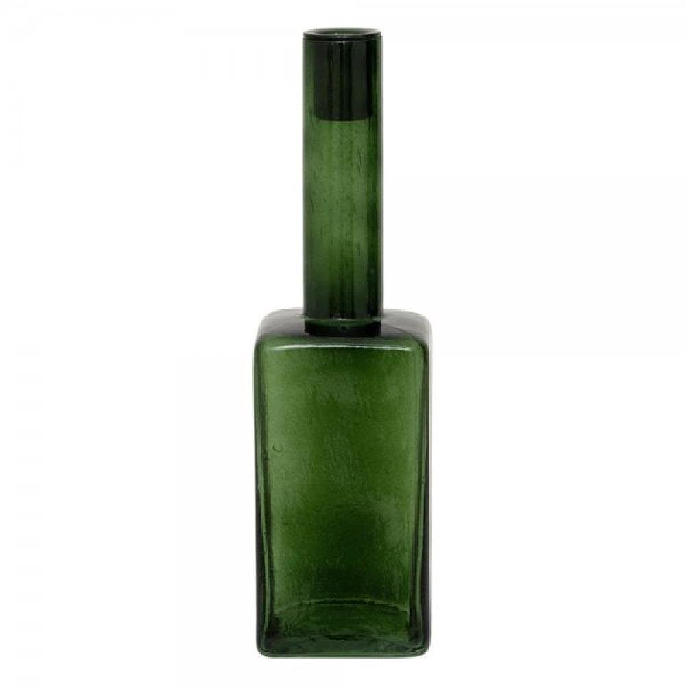Urban Nature Culture Kerzenhalter Kerzenhalter Alba Recycled Glass Riffle Green (7,8x7,8x28cm)