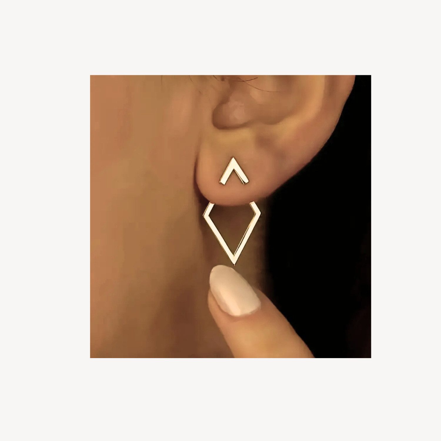 XCOAST Ohrstecker-Set XCOAST Ohrstecker Damen Cut-Out Edelstahl Gold (2-tlg günstig online kaufen